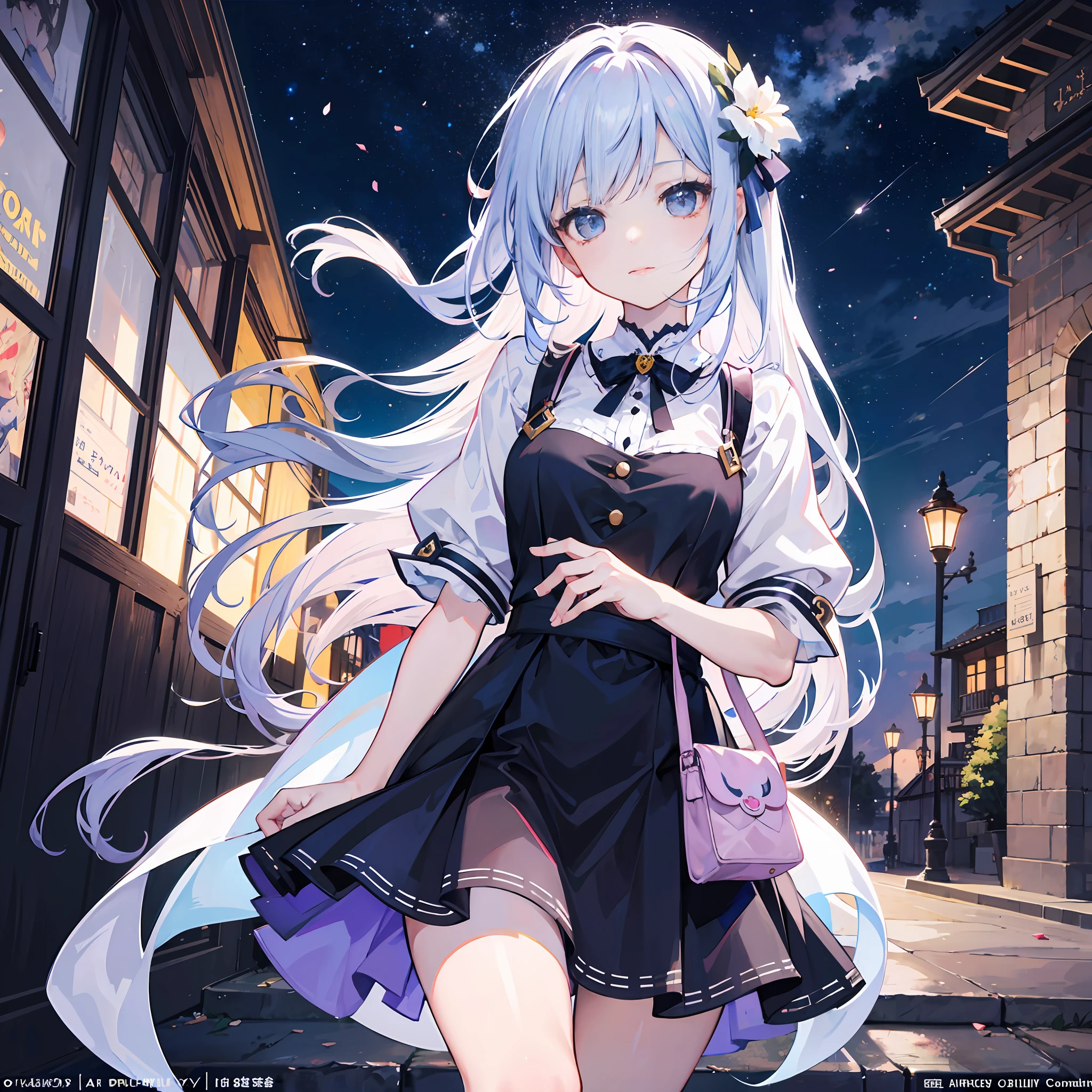 The girl's short skirt meets the camera, Guviz, Best Rated on pixiv, Lovely Waifu in beautiful clothes, nightcore, Seductive girl, goddes, Guweiz in Pixiv ArtStation, pixiv daily ranking, trending on pixiv, clean detailed art, anime wallaper, ethereal anime, in dress