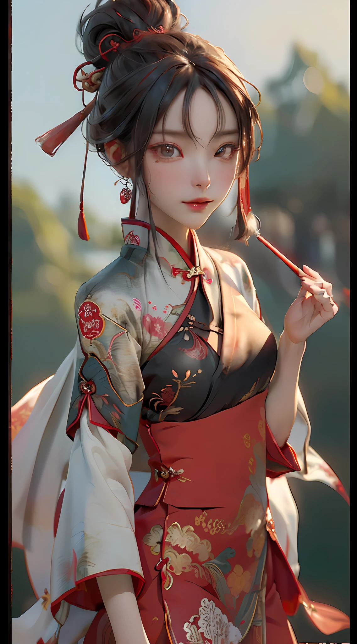 Painting, ((Chinese color ink)), (((Chinese color ink painting style))), (((masterpiece))), (bestquality))), ((super detailed, very accurate and detailed)) ), (1girl, solo, Yue Zhengling, delicate beauty))), (Gone with the wind), (Illustration), (stunning), (absurd), ((sharp focus)), ((very fine)), ((high saturation)), (surrounded by splashes of colored ink), ((( Extremely detailed body)), ((colorful)), ultra-wide angle, magical, dynamic movement, concept art, devil's figure,