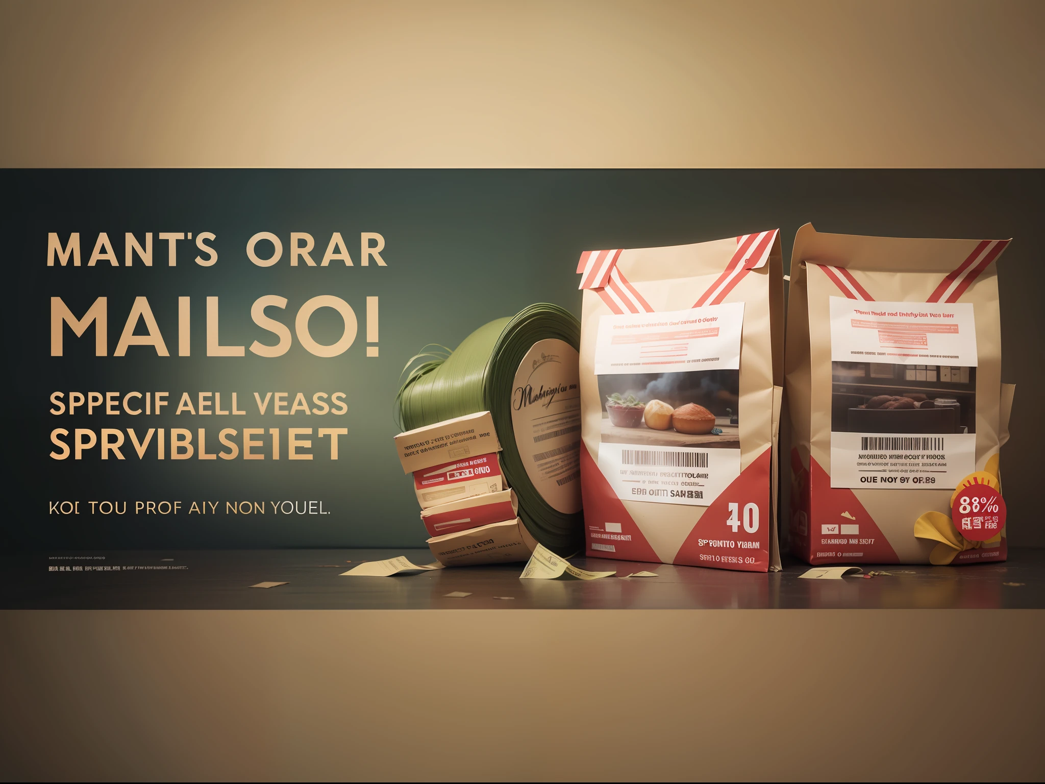 Special bargain product banner for mail order site