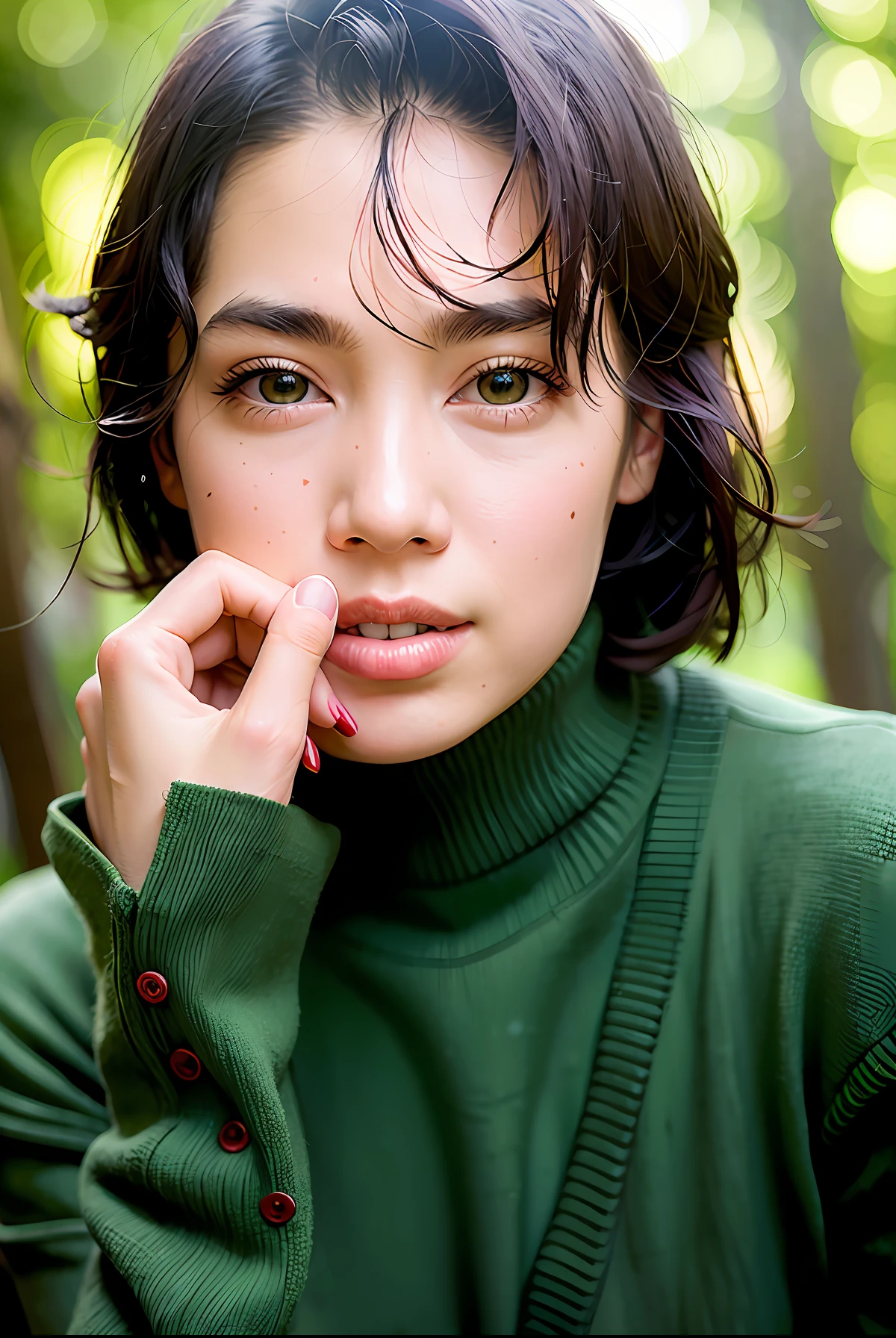 A BEAUTIFUL GIRL IN THE FOREST