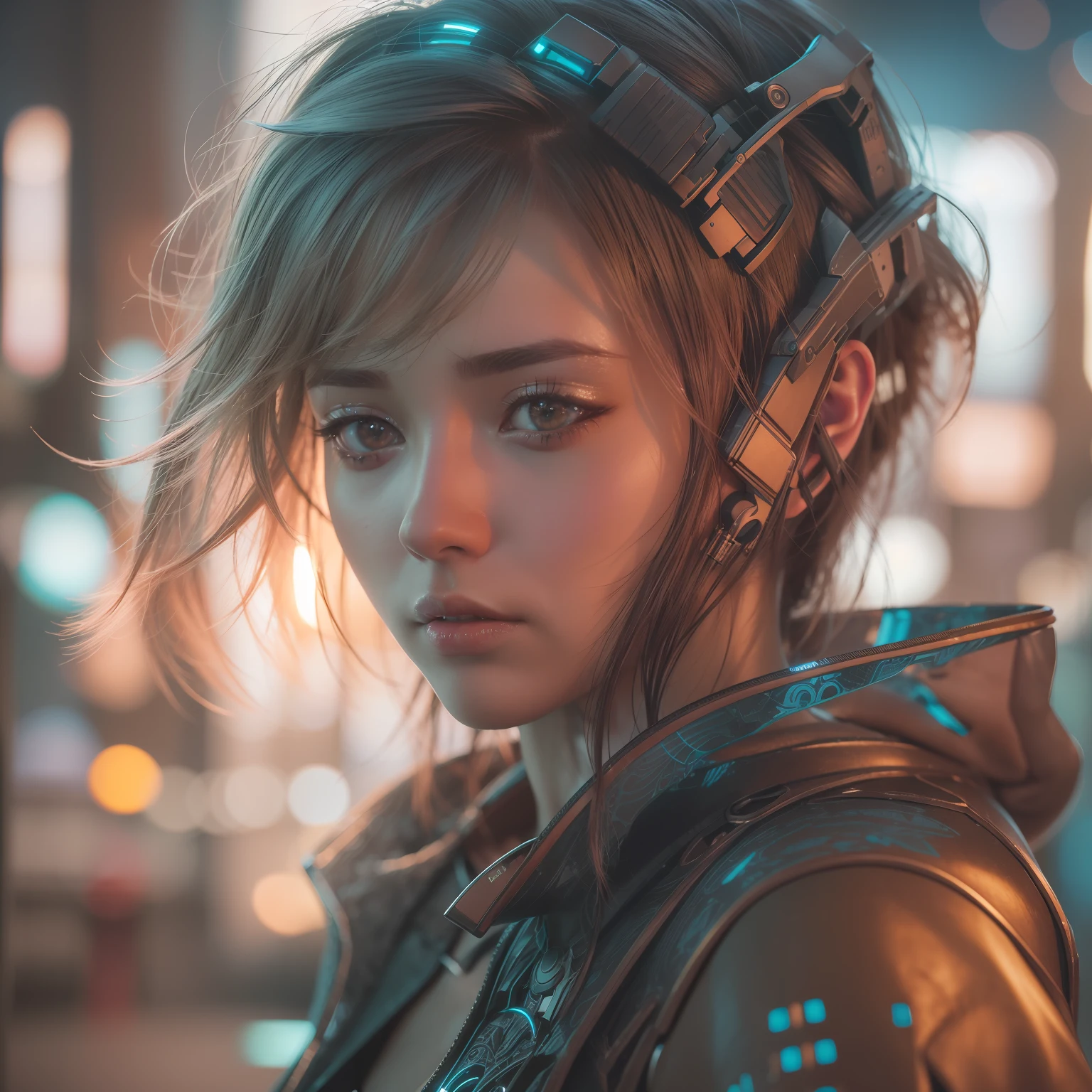 (ultra detailed digital line art watercolor render of a futuristic beautiful female Lusy character anime cyberpunk edge runners), (((style and color solutions as in the anime series cyberpunk.))) detailed symmetric beautiful hazel eyes, detailed gorgeous face, apocalyptic environment, centre image, dof, golden hour, 8k, soft lighting aesthetic, edge-to-edge print, volumetric lighting, cinematic, colorful background, concept art, dramatic lighting, high detail, highly detailed, hyper realistic, intricate, intricate sharp details, octane render, smooth, studio lighting, trending on artstation
