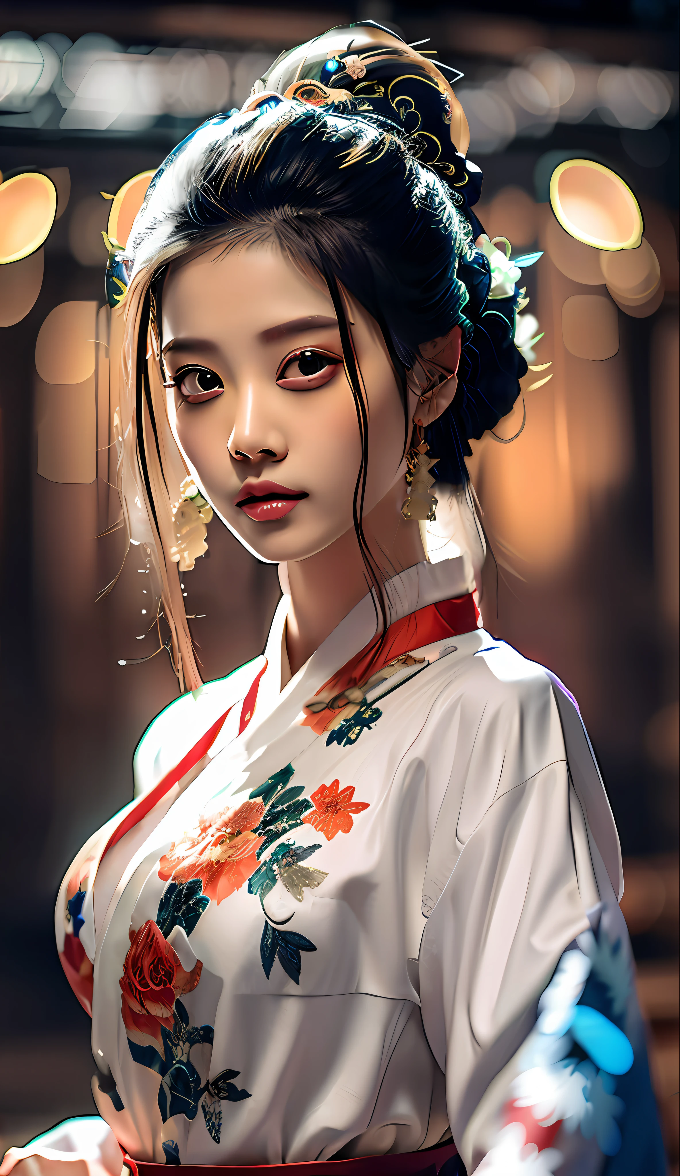 Asian woman posing for photo in kimono dress, Palace ， A girl in Hanfu, Guviz-style artwork, Beautiful digital artwork, Chinese girl, Japanese goddess, Traditional beauty, Beautiful oriental woman, beautiful Korean women, Korean girl, Beautiful Asian girl, Ross Tran 8 K, gorgeous chinese models, Korean woman, elegant japanese woman