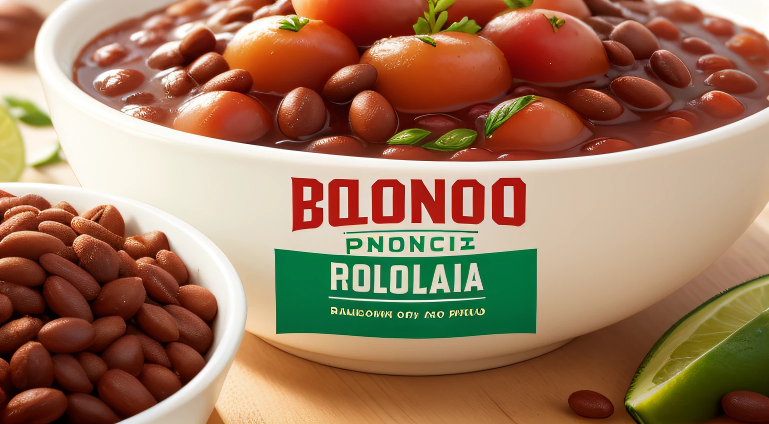 Banner for the sales page, Publicidad de frijoles en bolsa de nailon blanca abierta, frijoles colorados crudo, publicidad, plantilla