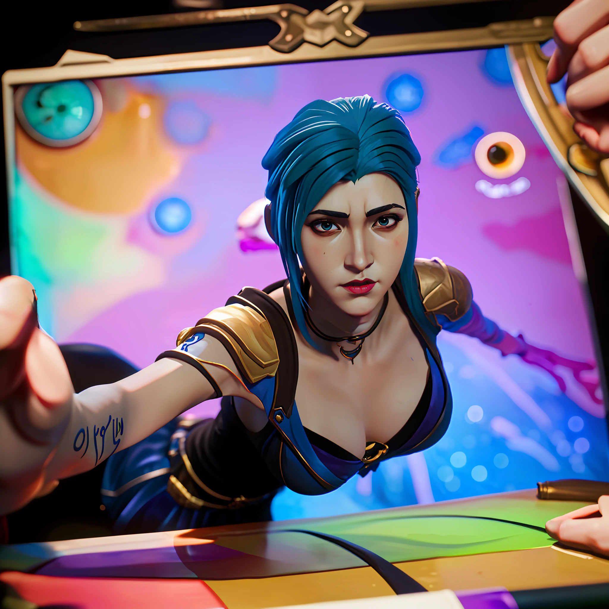 Woman in alien suit, Art germ ; 3d unreal engine, 8K Artgerm bokeh, WLOP et Artgerm, trending on cgstation, unreal engine rendered + A goddess, 3 d anime realistic, League of Legends Kasha, 2. 5 D CGI anime fantasy artwork, Fanart Meilleure ArtStation,League of Legends Gwen,Blue hair and blue tail, Style Artgerm, Extremely detailed Artgerm, art-style, Artistic germ style, in the style artgerm, ! Dream art germ, IG model | Art germ, Artgerm Plat, trending artgerm, Messy brushstrokes
