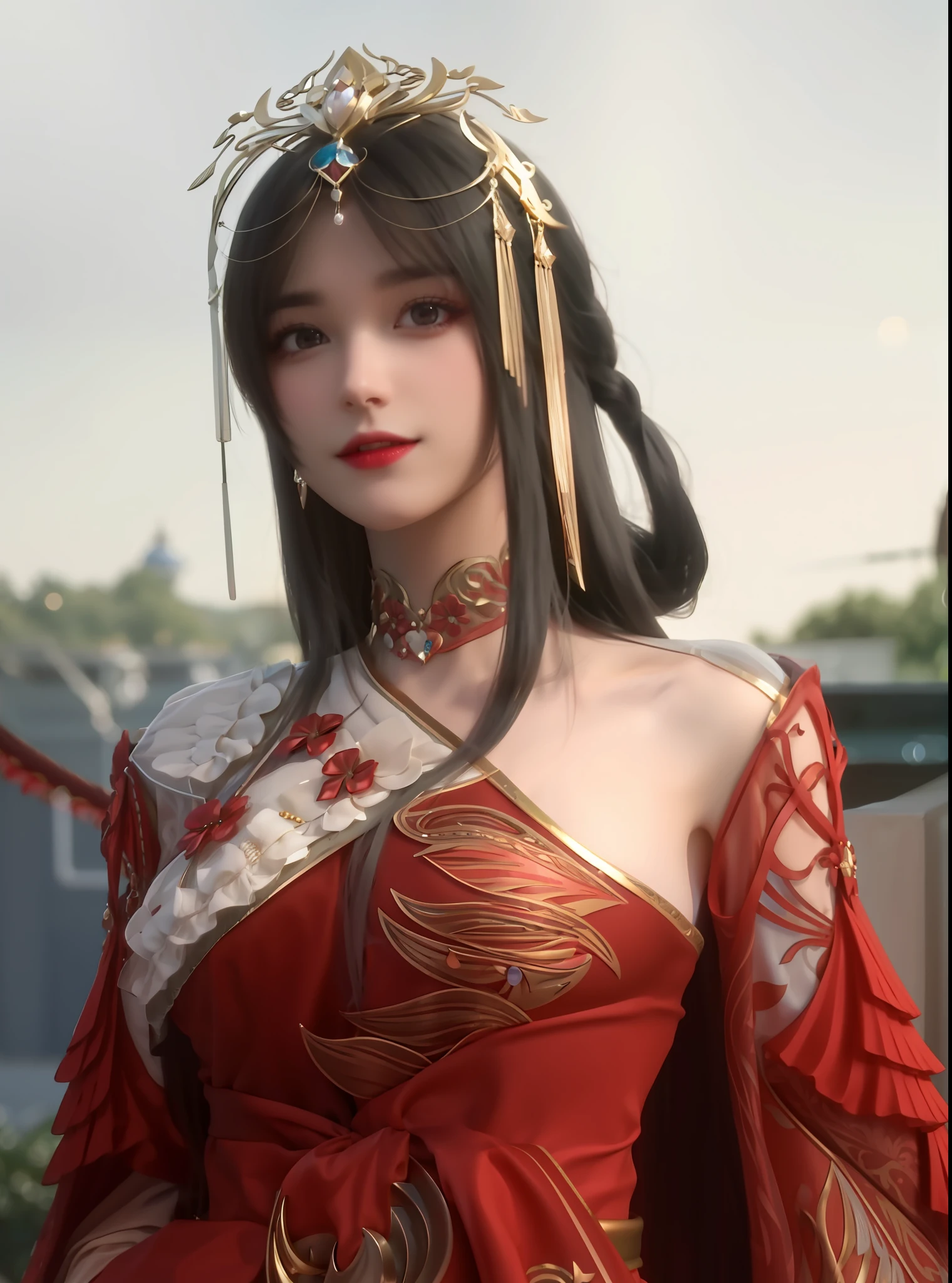 brunette color hair,Royal Sister,Beautuful Women,hair adornments,head gear,offcial art,Unity 8k wallpaper,ultra - detailed,Aesthetics,tmasterpiece,best qualtiy,realisticlying,illuminating,Frankness,photore,A high resolution,4K,8K,Bokeh,