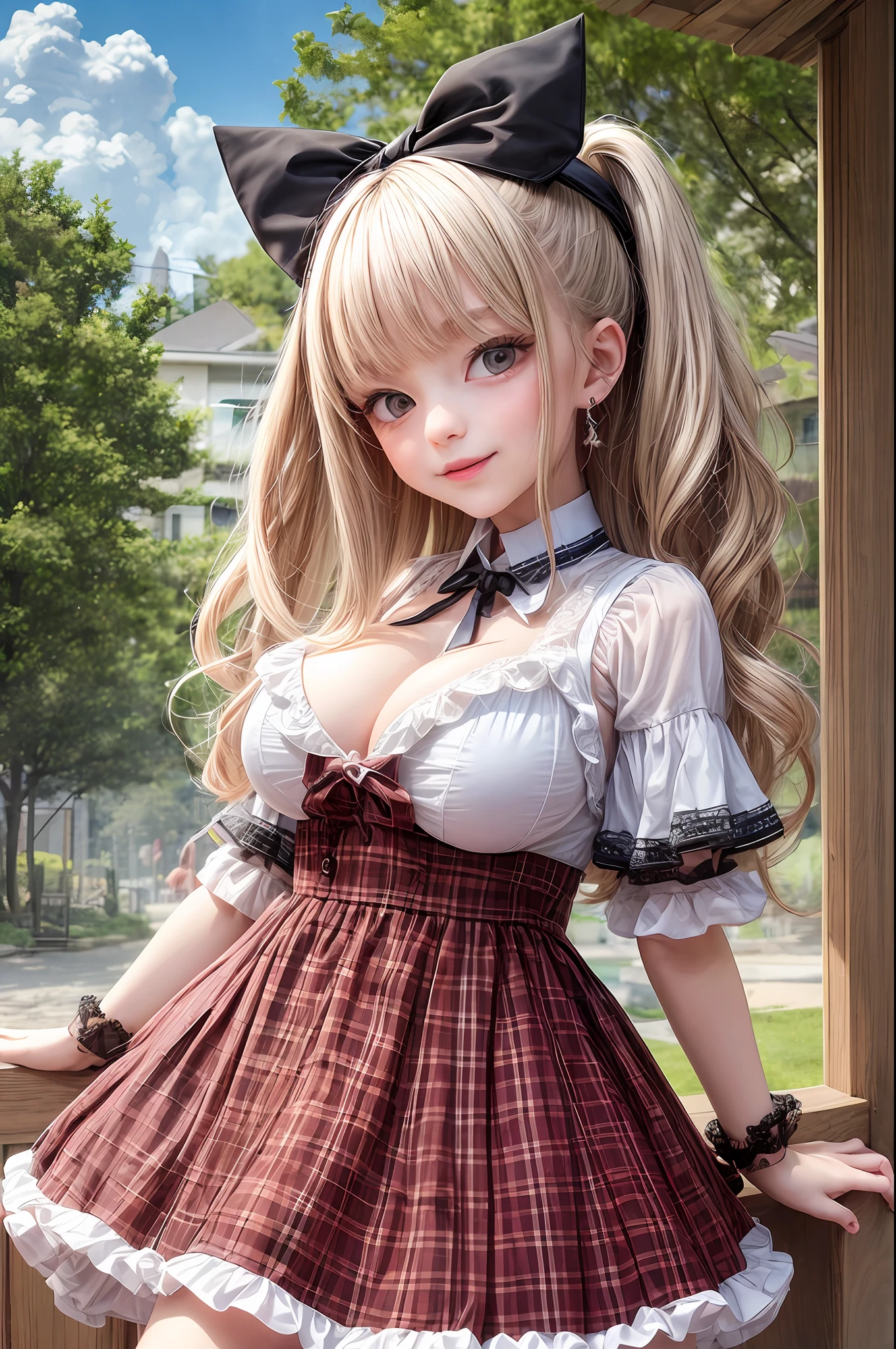 A mischievous and playful ,loli,chibi,ta big brea,Lolita huge breasts