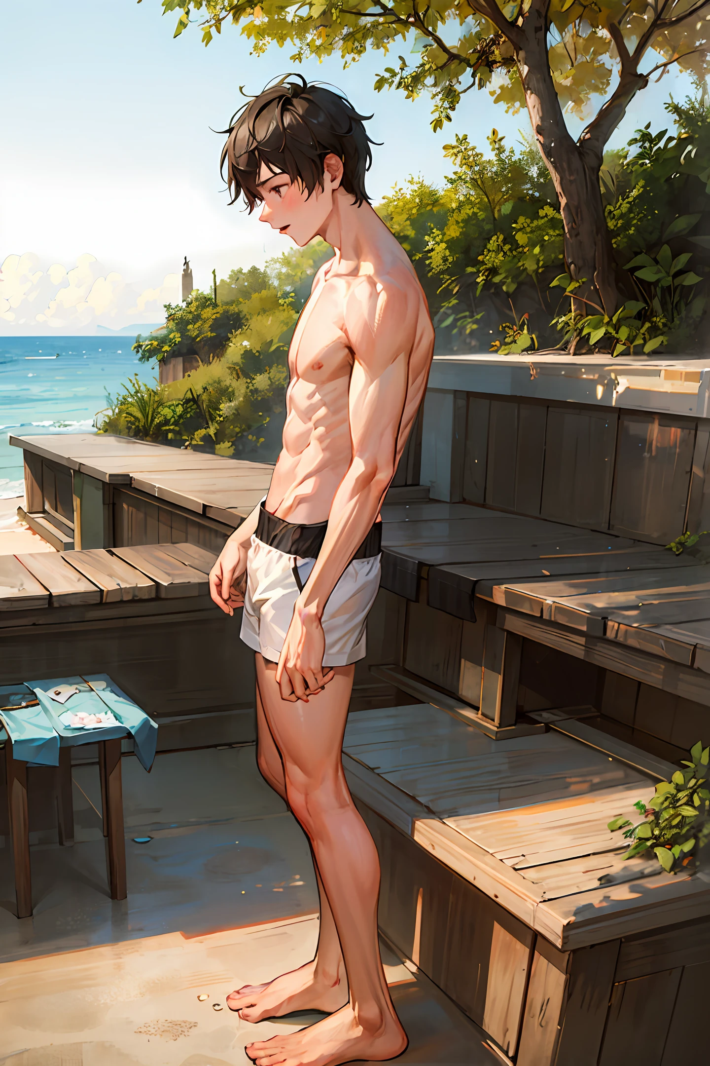 male people,White socks,White tong ,Bigchest,musculature,M open legs