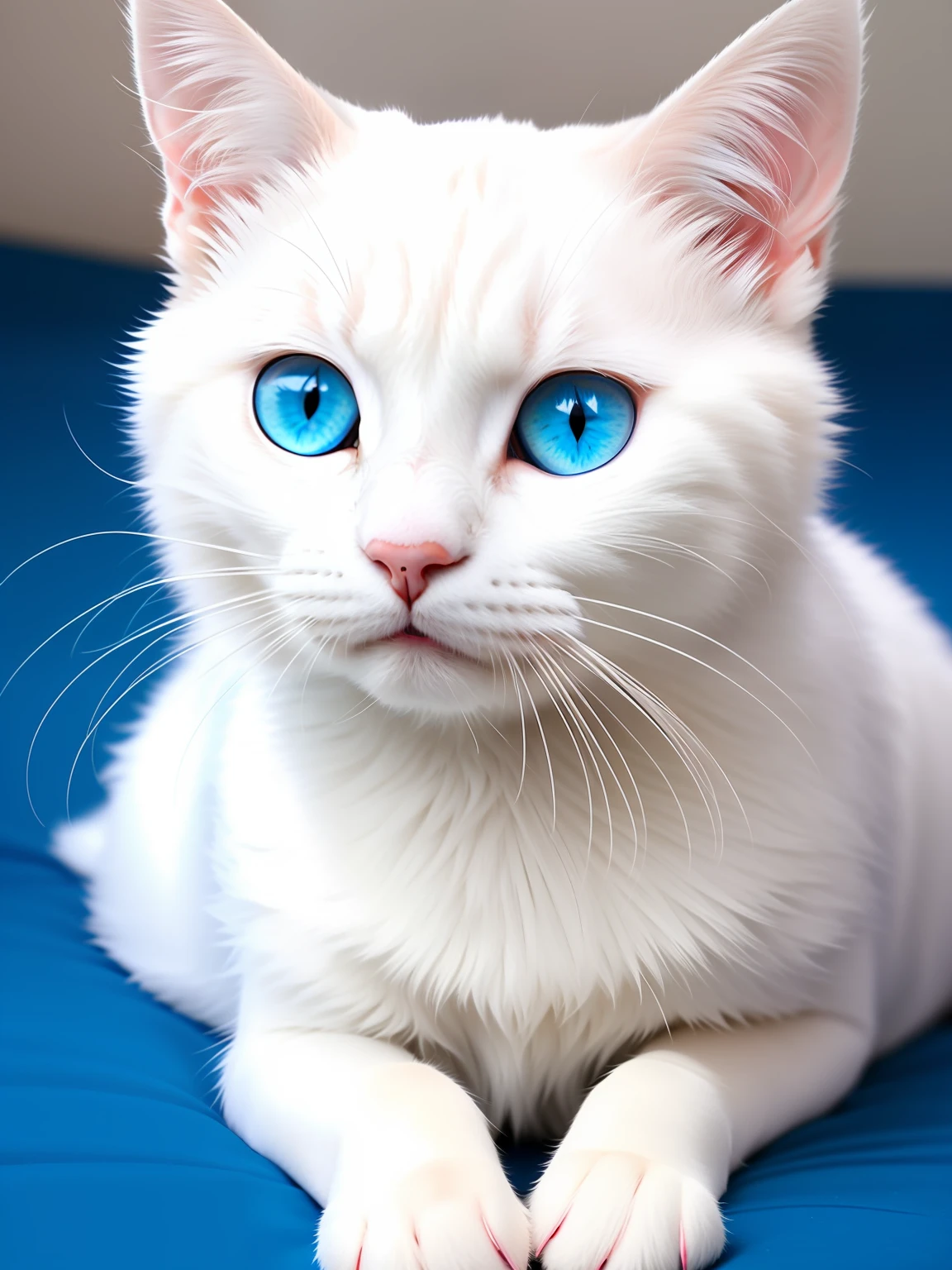 beautiful cat, small blue eyes, bright pale blue eyes, pale blue eyes, pale blue eyes!