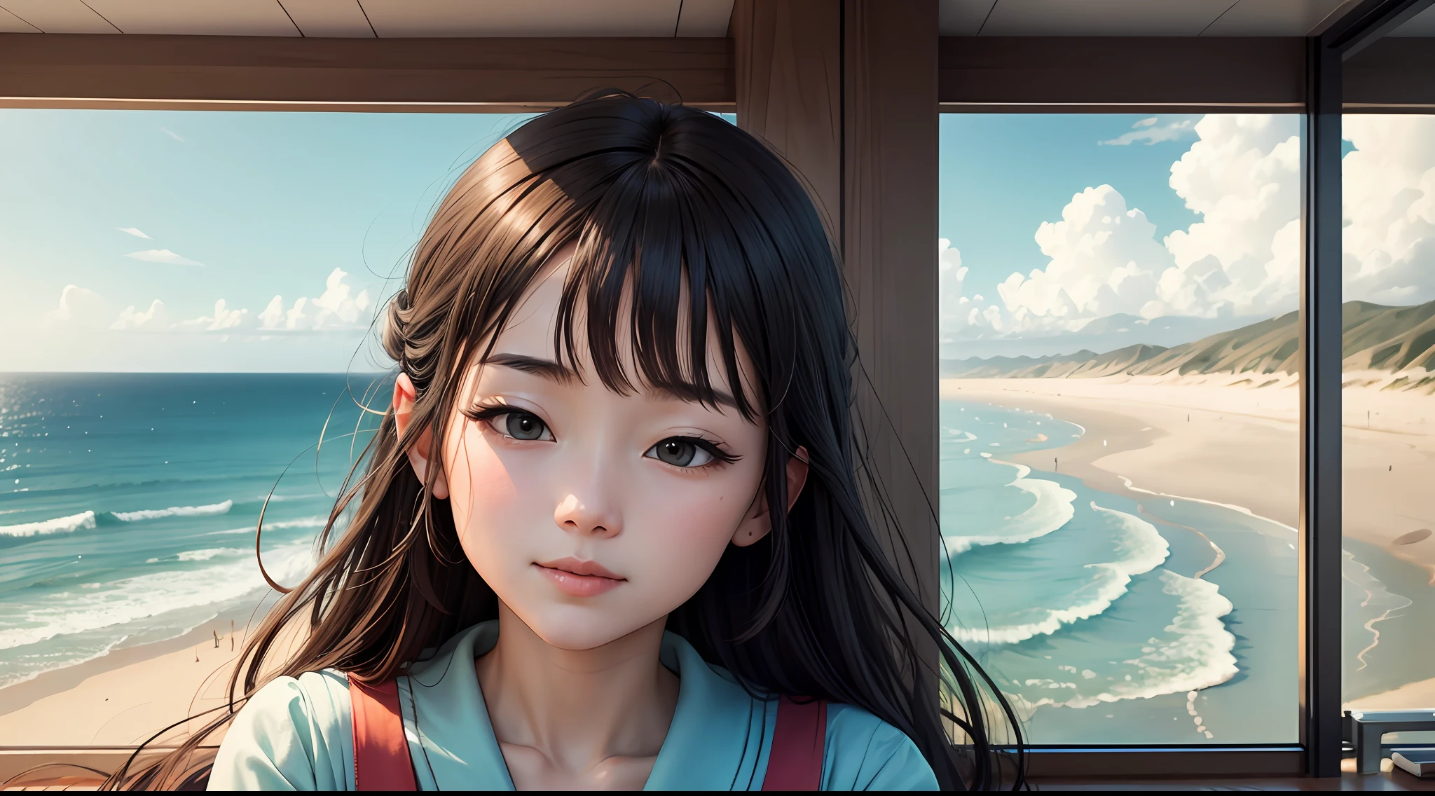 Facing the sea,Spring is fast