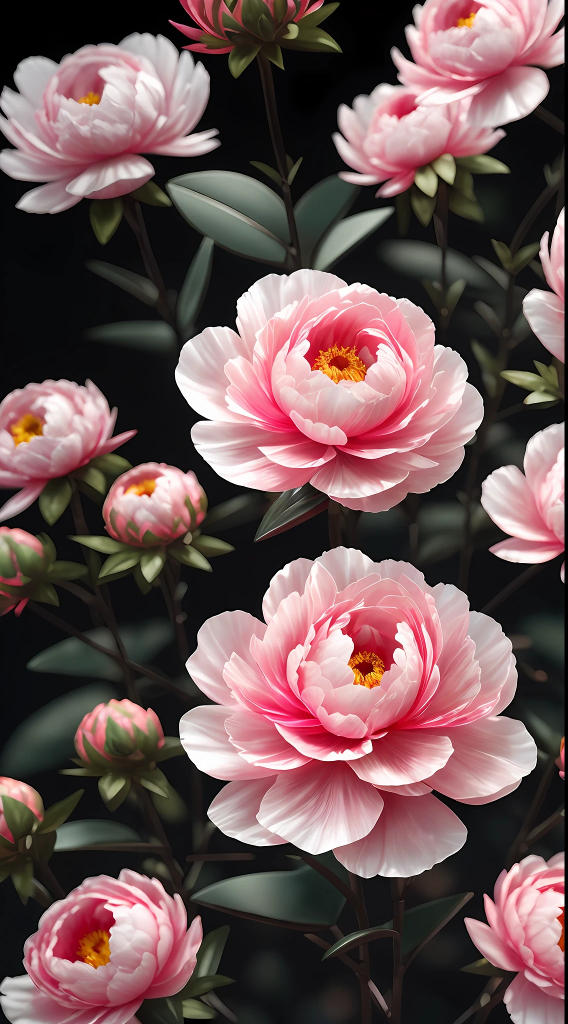 Crystal large peony, flower,
fantasy, galaxy, Transparent,
Shimmering, Sparkling, Gorgeous, Colorful,
magical photography, dramatic lighting, photo realism, ultradetailed, 4k, Depth of field, hight resolution
