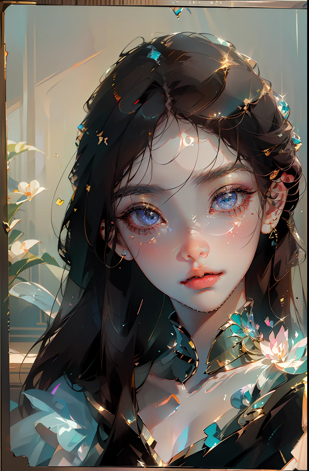 there is a woman that is looking at herself in the mirror, young lovely Korean faces, Soft portrait shot 8 K, Gorgeous young Korean woman, Beautiful young Korean woman, portrait of female korean idol, wan adorable korean face, jaeyeon nam, beautiful Korean women, young cute wan asian face, 8K Artgerm bokeh, cute delicate face, cute korean actress