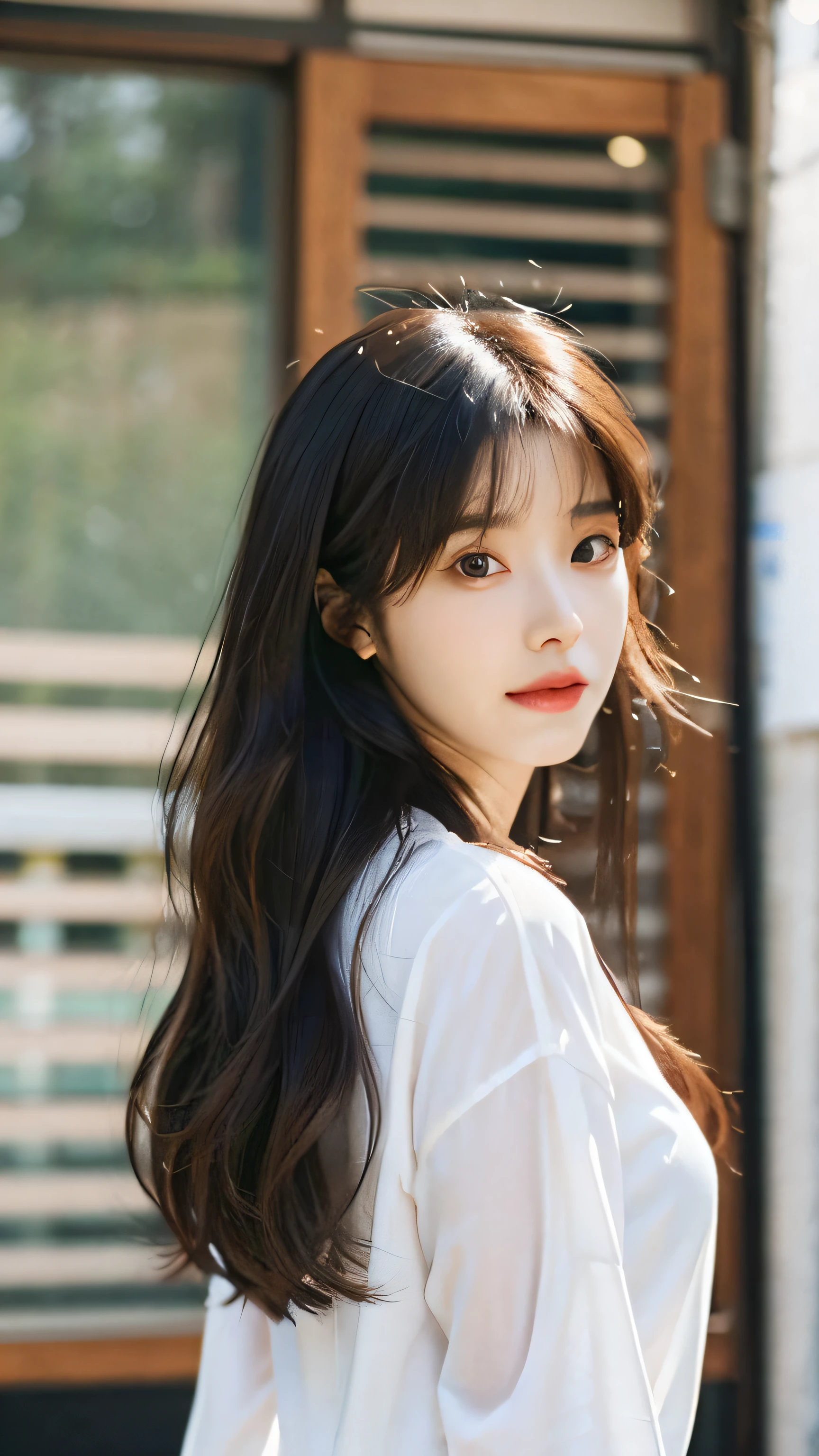 Arapei asian woman with long black hair and white blouse，In Yeonnam，gorgeous young korean woman，lee ji eun，lee ji eun，Beautiful Korean young woman，Huang Shian，Gongbi，beautiful Korean women，female actress from korea，cute korean actress，Choi Hyun-hwa，Dirabadil Murat，Lugi，Frontal photo，