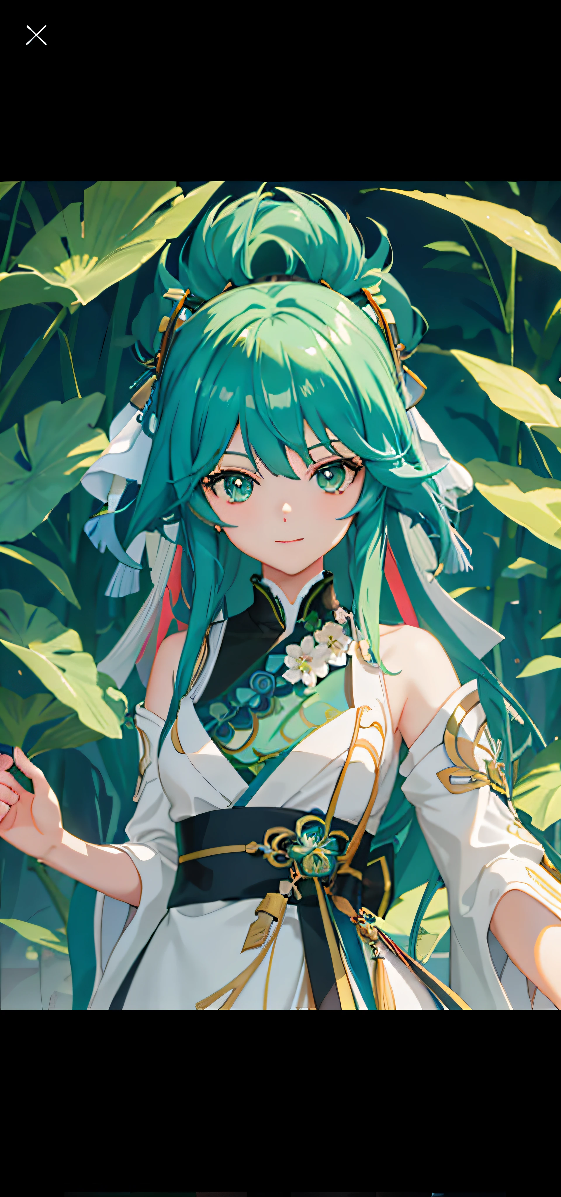 Close up of a man with green hair and green dress, Anime girl with teal hair, Ayaka Genshin impact, style of anime4 K, mikudayo, Genshin, ayaka game genshin impact, Keqing from Genshin Impact, clean and meticulous anime art, Trending anime art, Detailed digital anime art, anime visual of a cute girl --auto