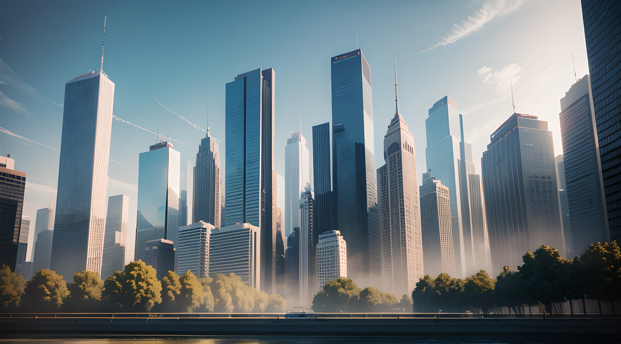 "modern cityscape" --auto