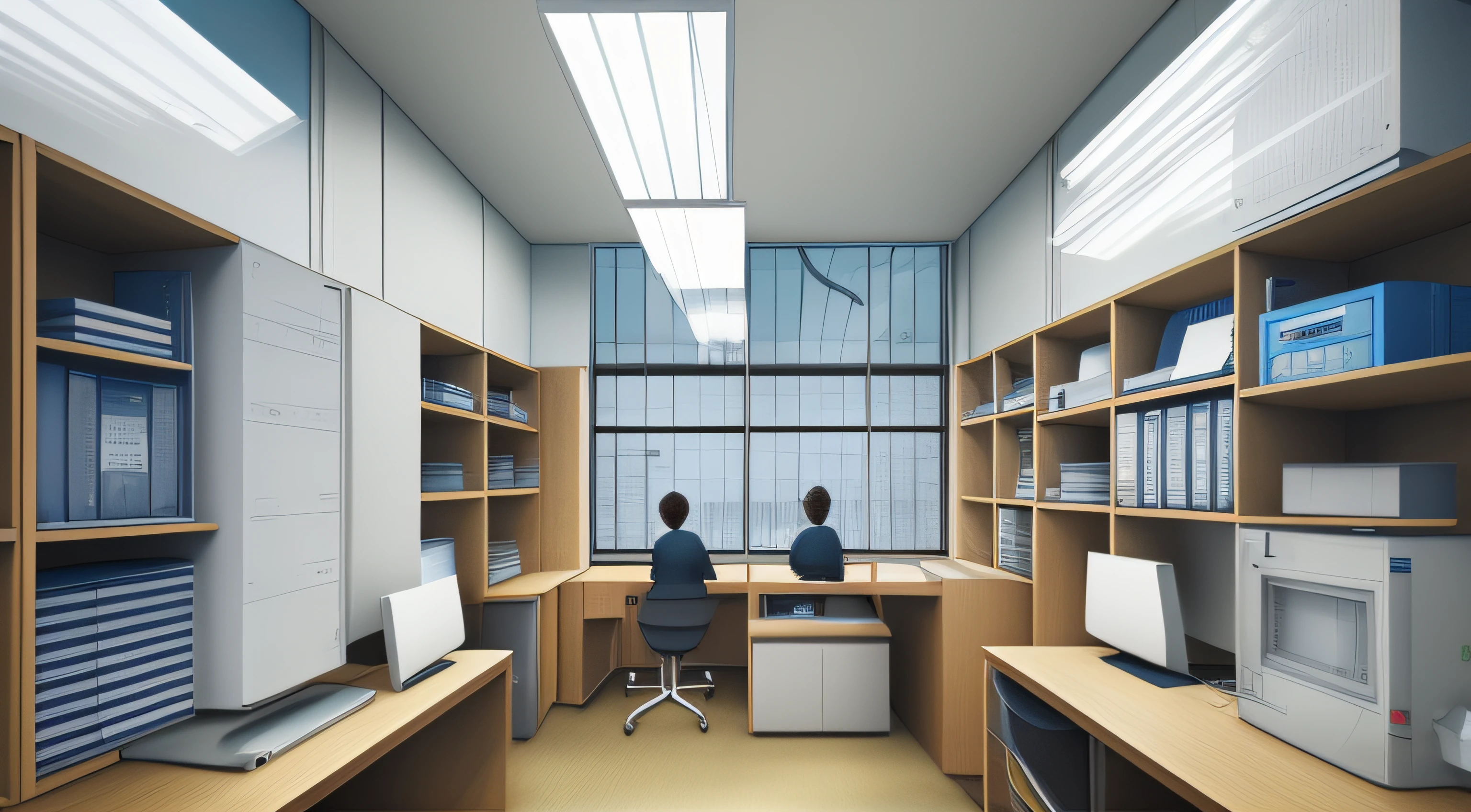 University Laboratories、illustratio、unmanned、inside in room