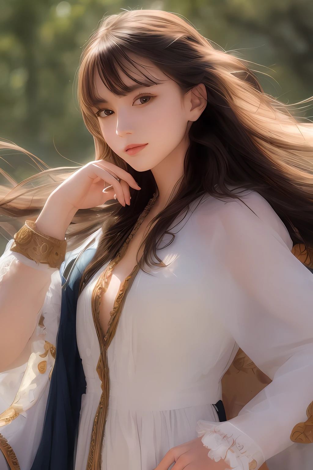 long sword,Longhaired Beauty,比基尼,Tall and tall,Long legs,White skin and beautiful appearance