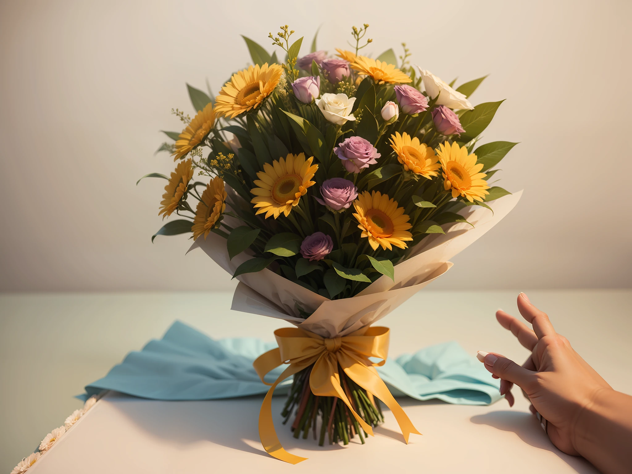 Bouquet of romantic happiness