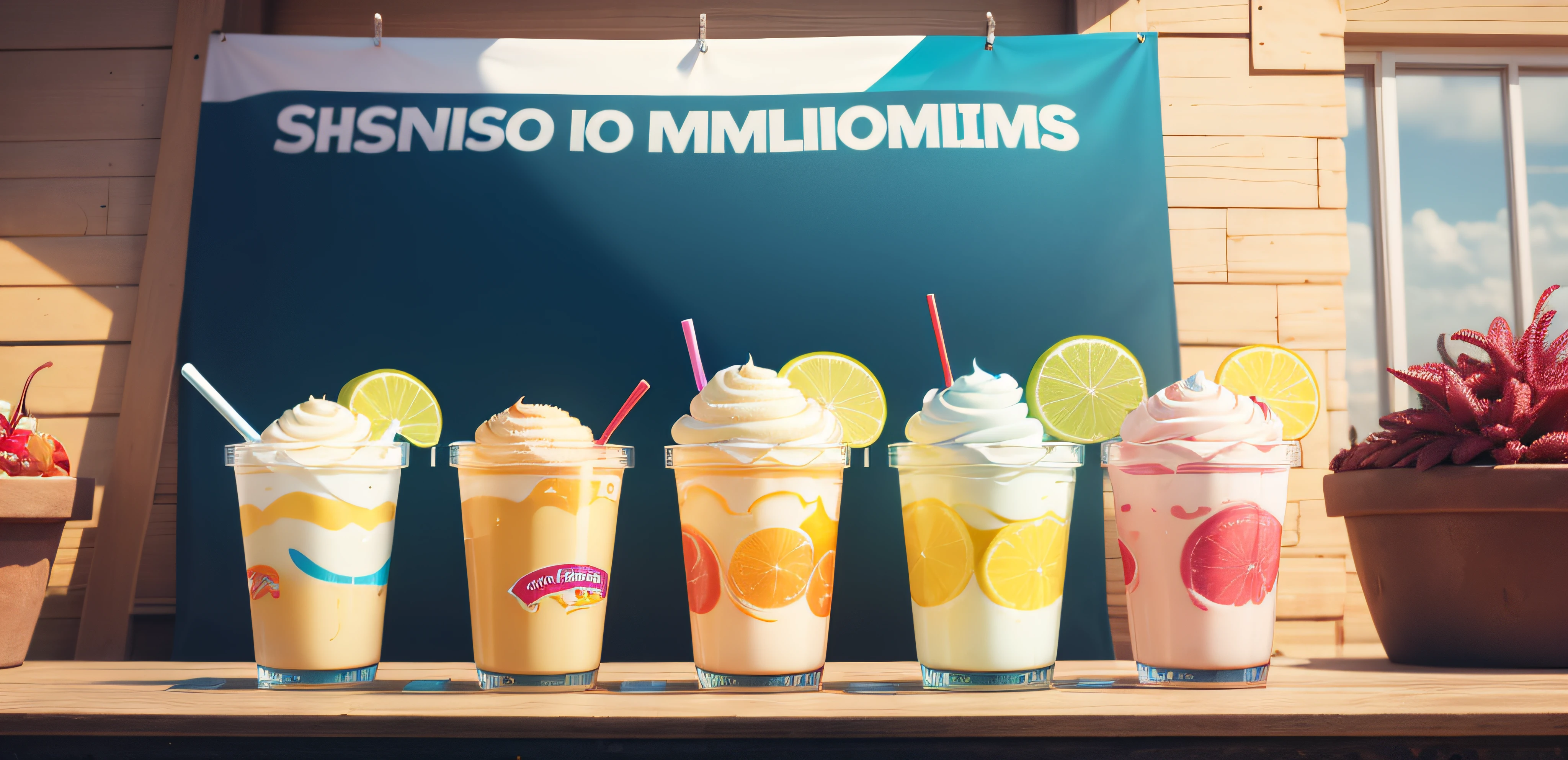 Banner for the sales page, Publicidad de Helado, Splash liquidos y cremosos de crema de helado, publicidad, plantilla