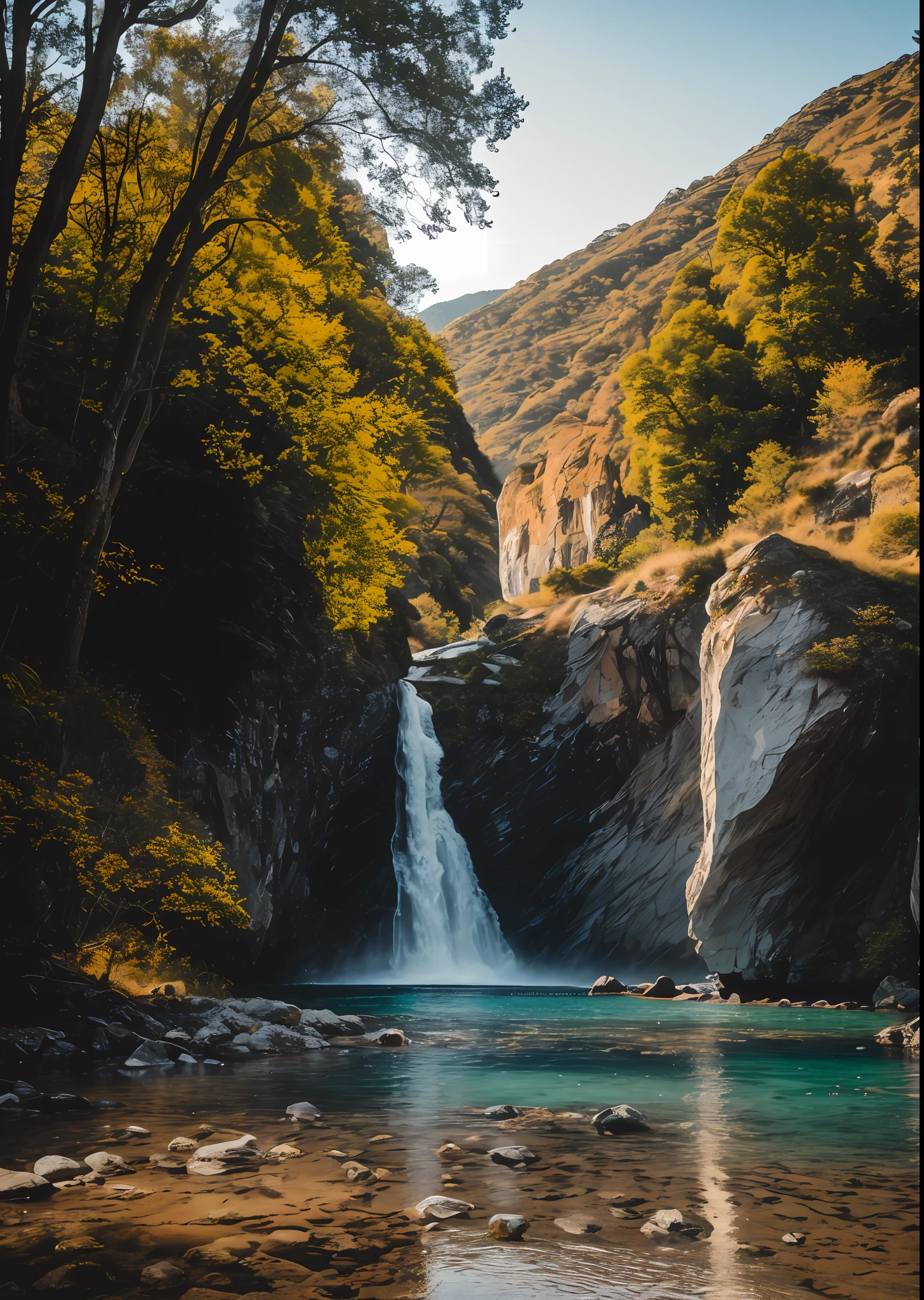 RAW photo of a landscape, small details, photorealistic, ultra-realistic photo, 8k uhd, dslr, soft lighting, high quality, film grain, Fujifilm XT3, (masterpiece)