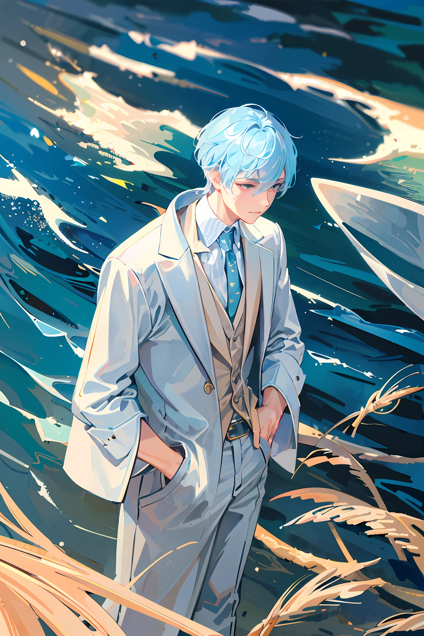 He keeps an eye on the sea and the weather,Worry about price fluctuations of fish,You can't feel the slightest bit of happiness at all