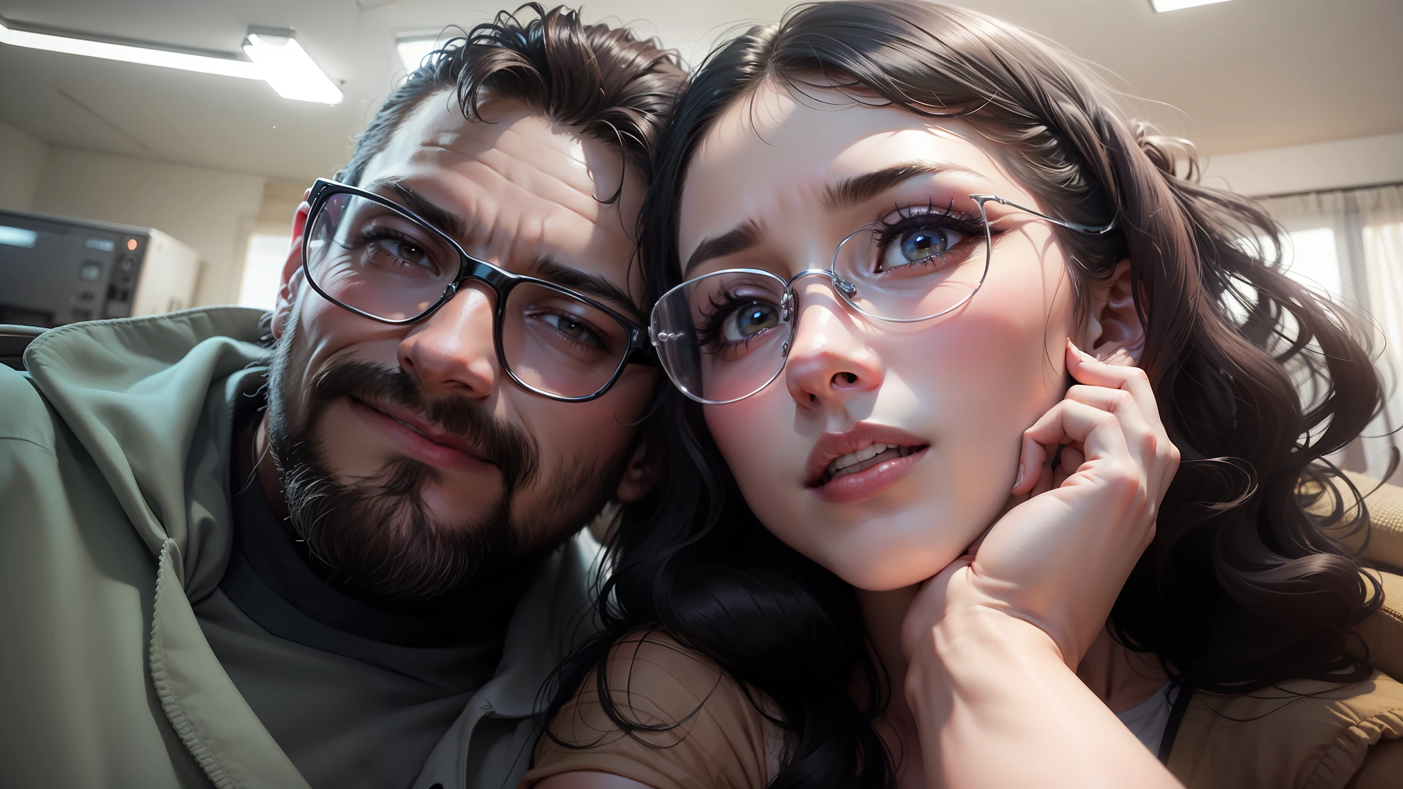 Criar imagem de como seria a filha deste casal