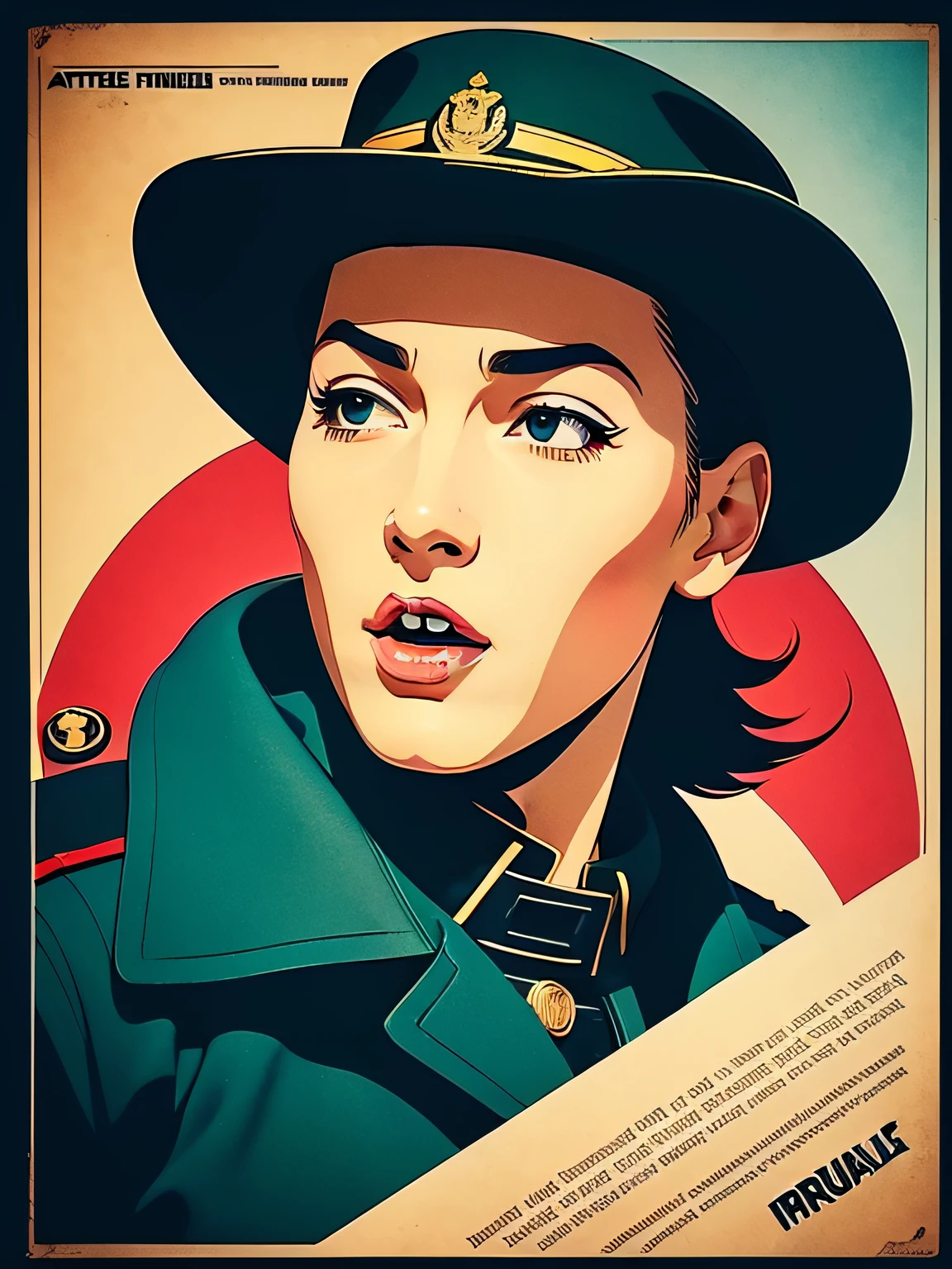 A highly detailed propaganda poster, watch anime, pop art, typography, vintage paper, the rule of thirds, trending on artstation, UHD