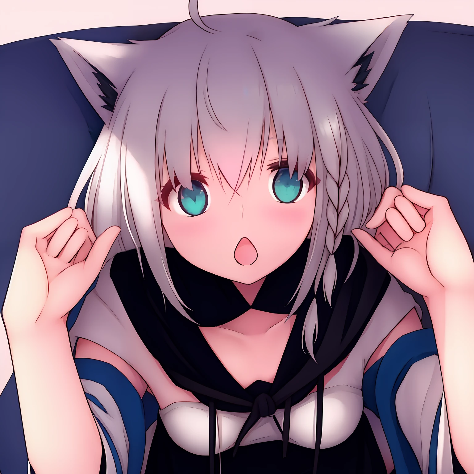 (女の子1人:1.000)、Lying on the couch、(Animal ears:1.000)、(Fox ears:1.000)、(Fox Girl:1.000)、(Fox tail:1.000)、(Virtual YouTuber:1.000)、(Shirakami Fubuki:1.000) )、(tail:1.000)、(short pants:0.998)、(The long-haired:0.997)、(Braids:0.995)、(Ahoge:0.993)、(Fox shadow humanoid:0.991)、(a navel:0.988)、(no sleeves) :0.986)、(Viewer's Perspective:0.976)、(Black shorts:0.970)、(Thigh:0.949)、(breastsout:0.942)、(hairs between eyes:0.932)、(side braids:0.925)、(Single Sai Hai: 0.913)、(独奏:0.905)、(parka:0.867)、(shortpants:0.843)、(Animal ear hair plumage:0.835)、(thigh strap:0.786)、(Eyebrows visible through the hair:0.772)、(bangss:0.754) )、(white hair:0.719)、(middlebreast:0.693)、(耳Nipple Ring:0.686)、(poneyTail:0.668)、(teak:0.597)、(a closed mouth:0.583)、(gradient:0.550)、(hoods: 0.528)、(ssmile:0.524)、(Single Blade:0.509)