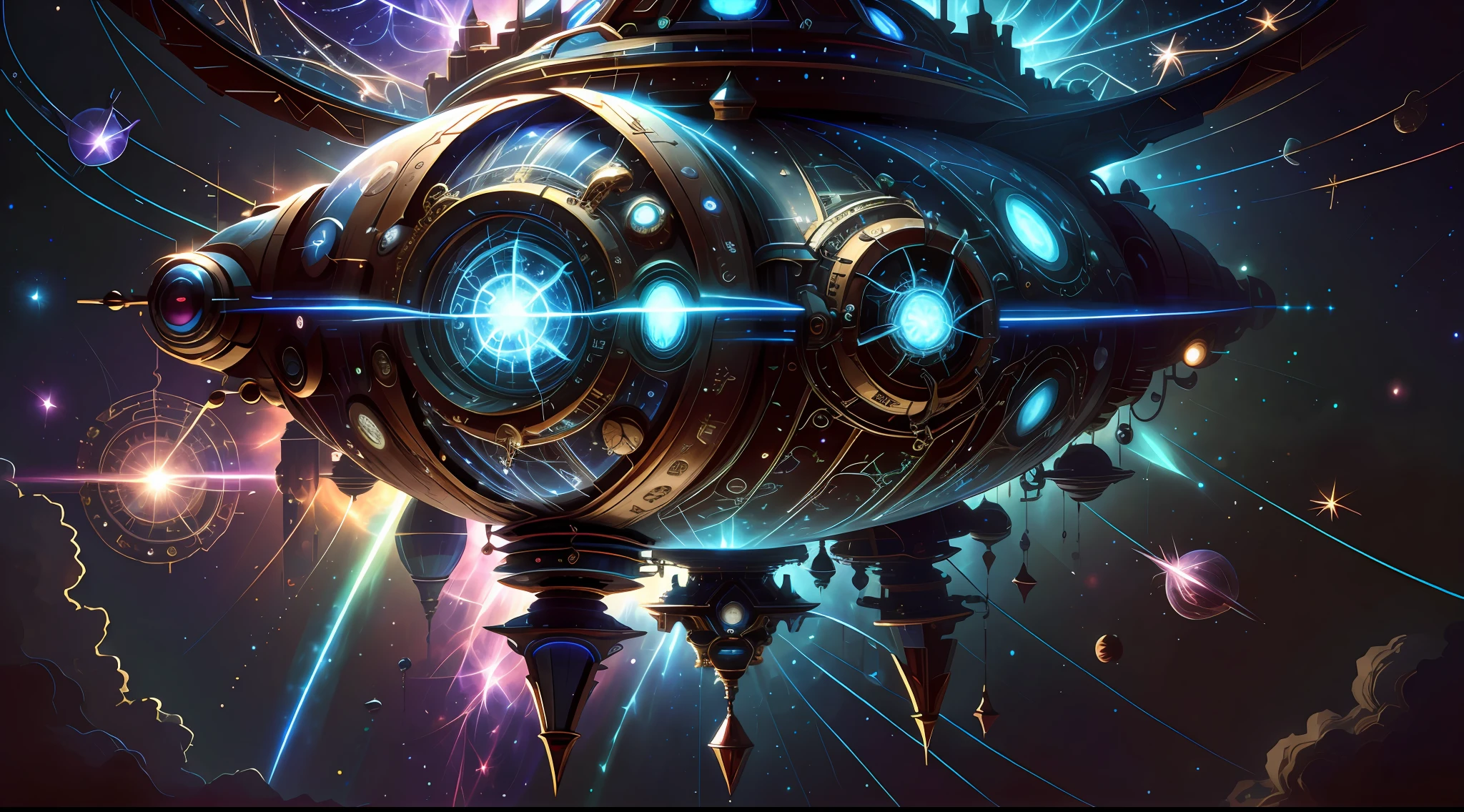ChronomancyAI
spaceship in space, stars , detailed, intricate