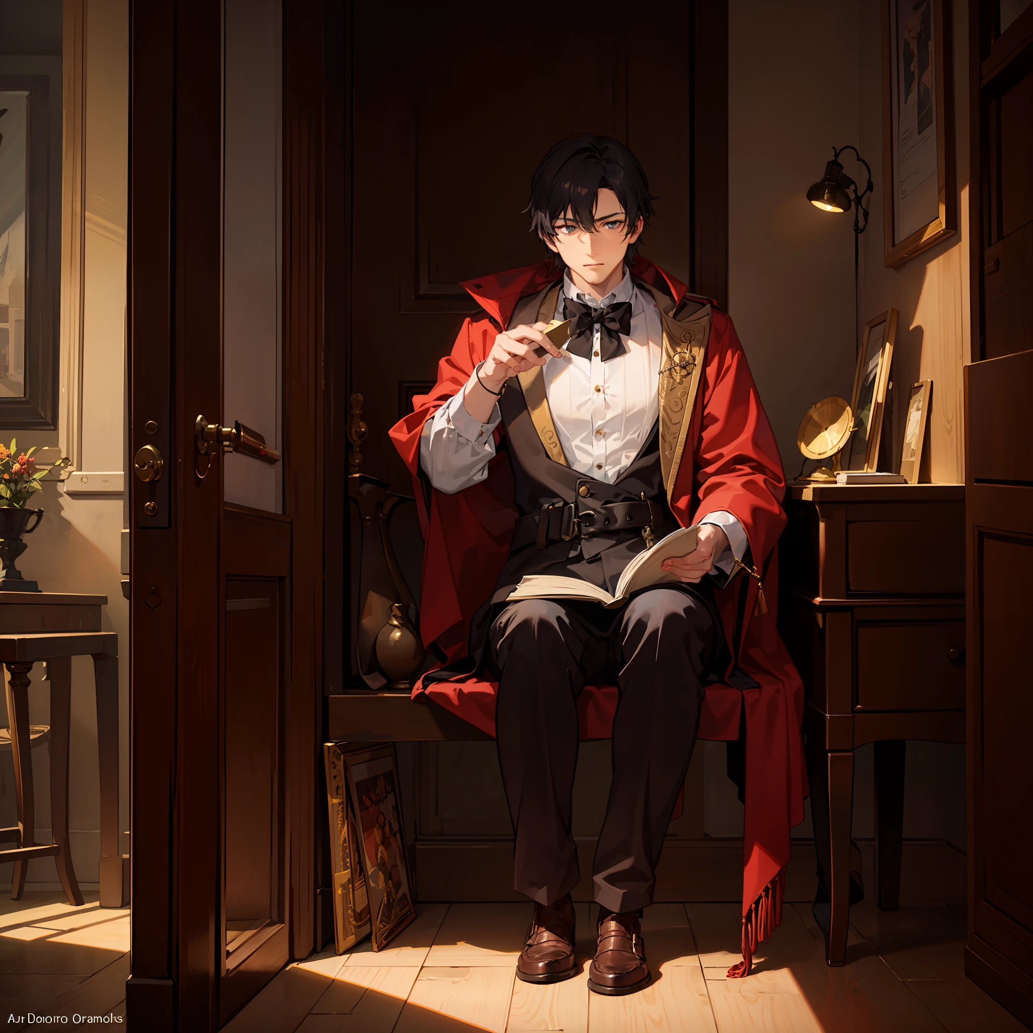 He went around collecting clues and reading ancient texts --auto