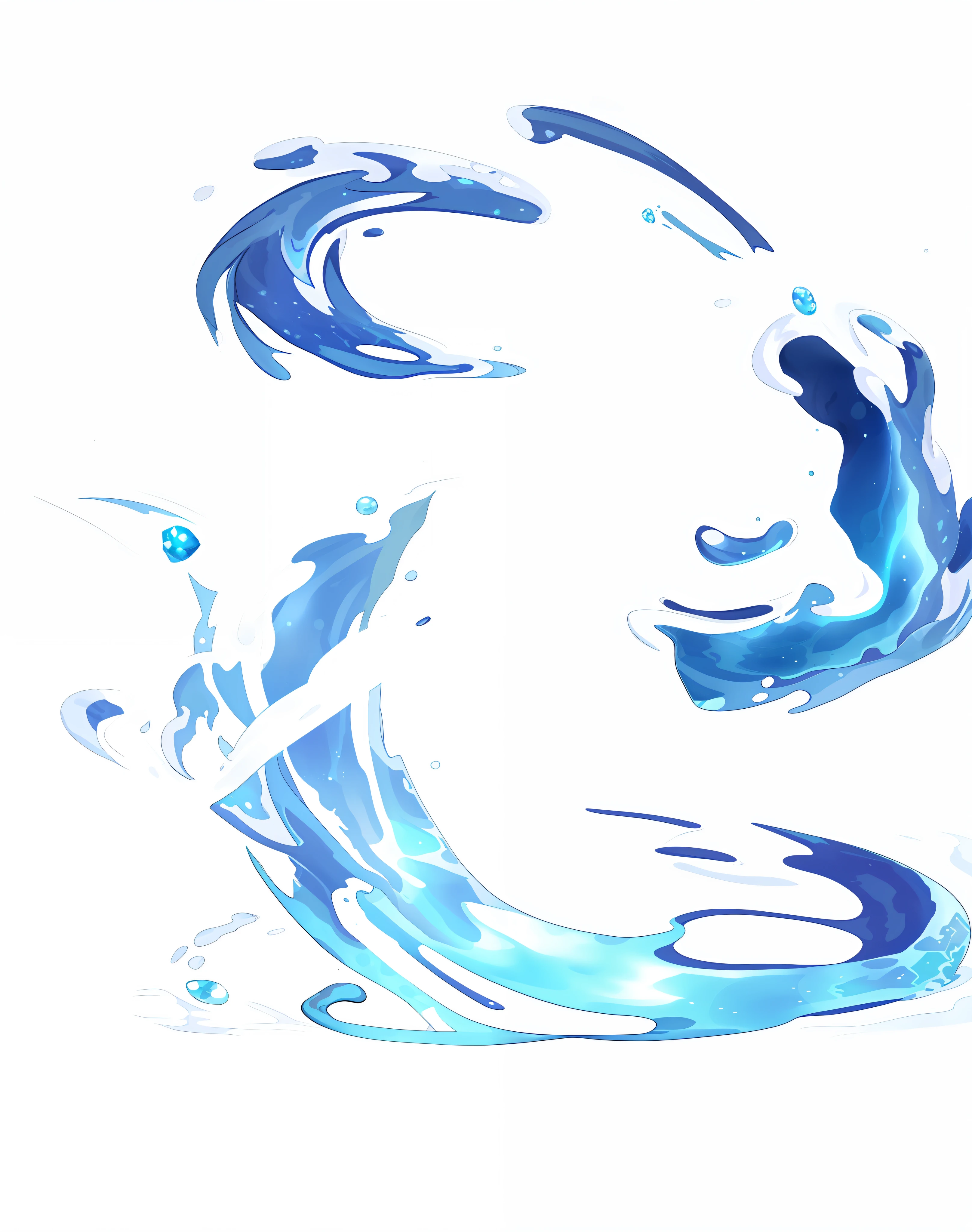 , water elemental, water elemental, Water type, Asian Woman Water Elemental, iridescence water elemental, water powers water swirling, character is covered in liquid, Water Swirls, Made of water, water sprites, luminous water elemental, water art photoshop
