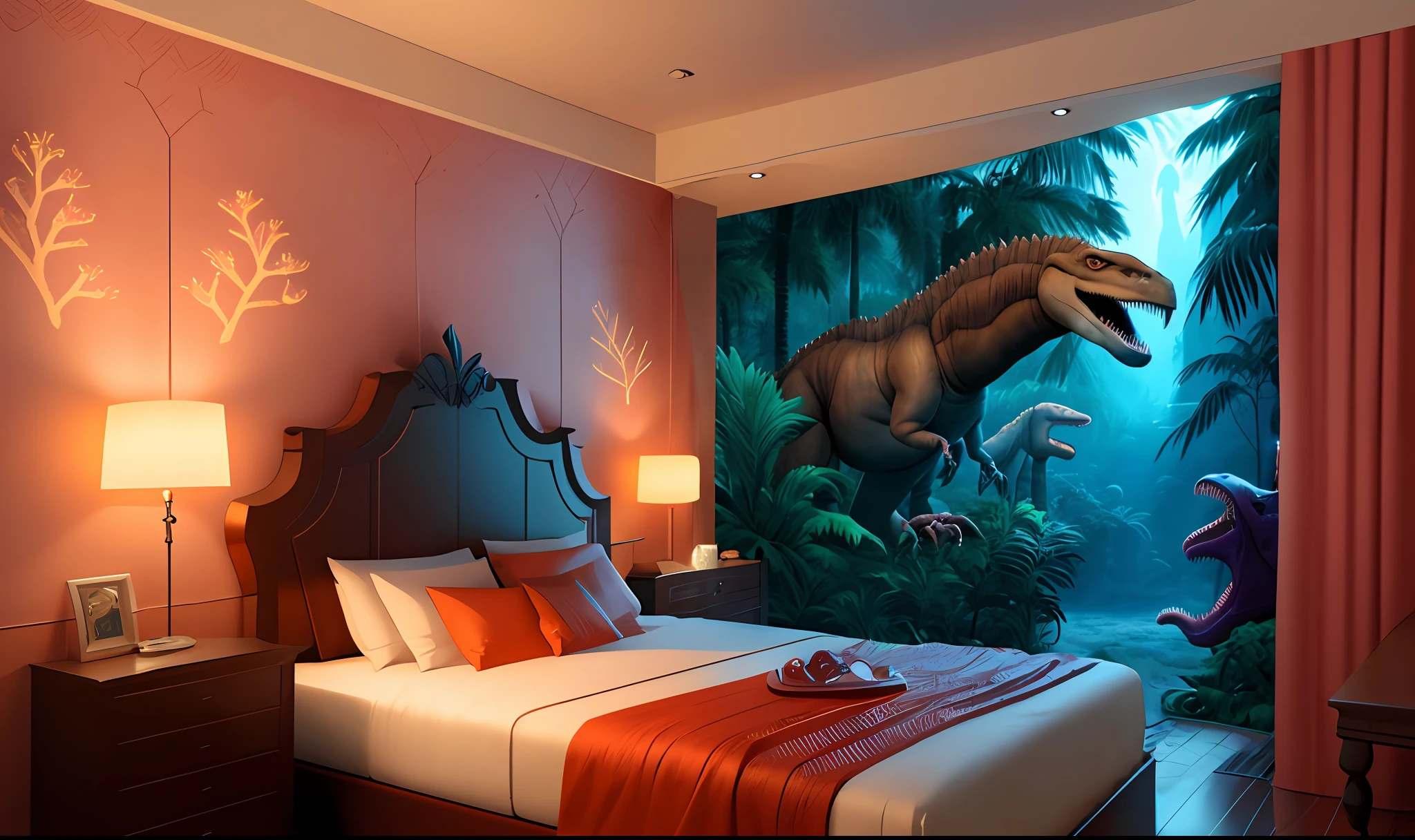 Jungla con dinosaurios