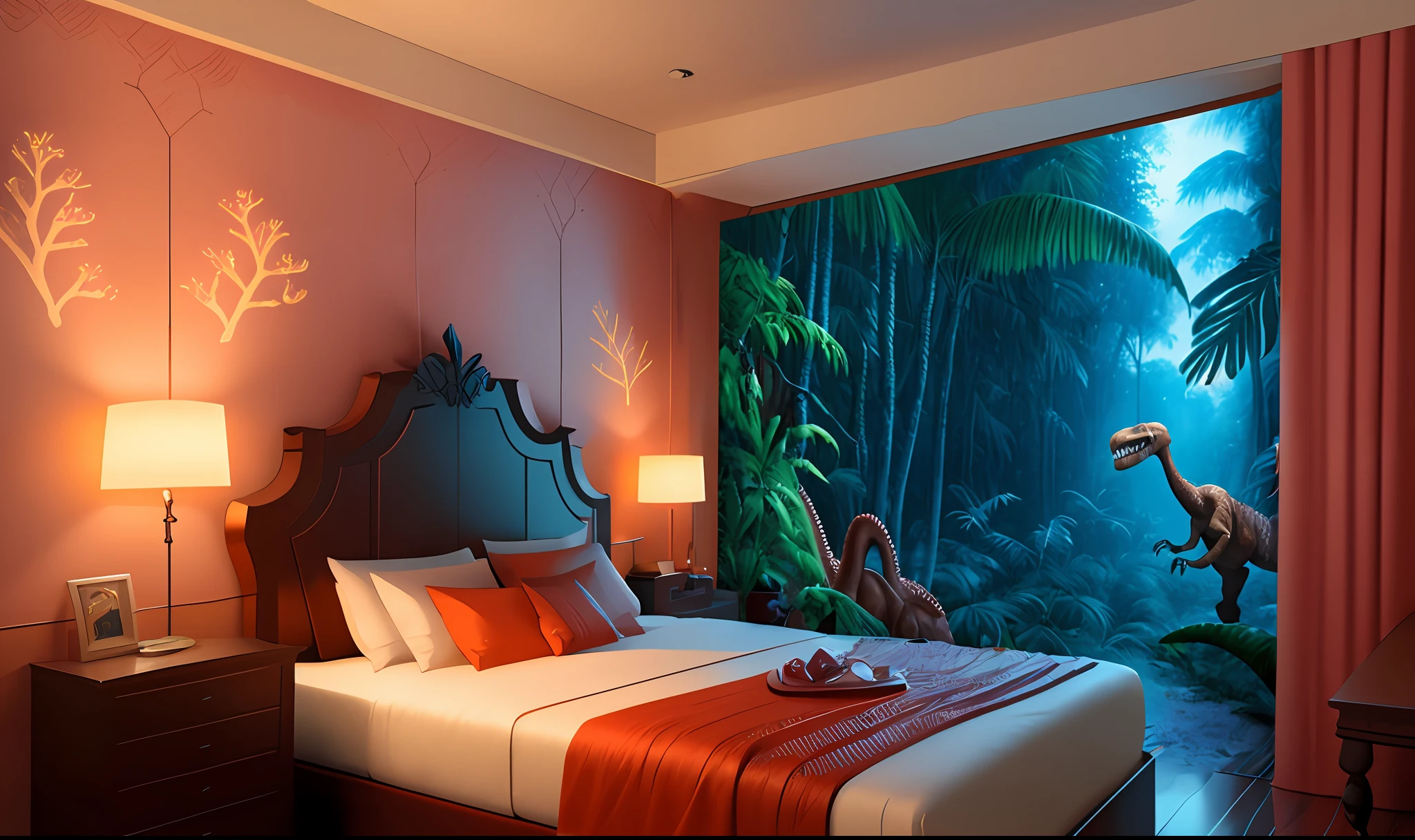 Jungla con dinosaurios