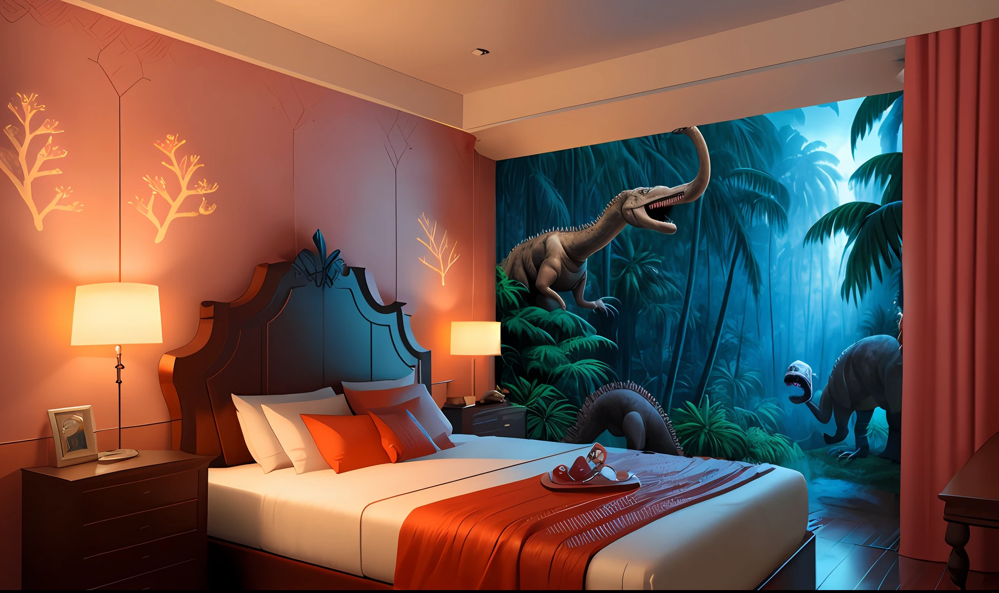Jungla con dinosaurios