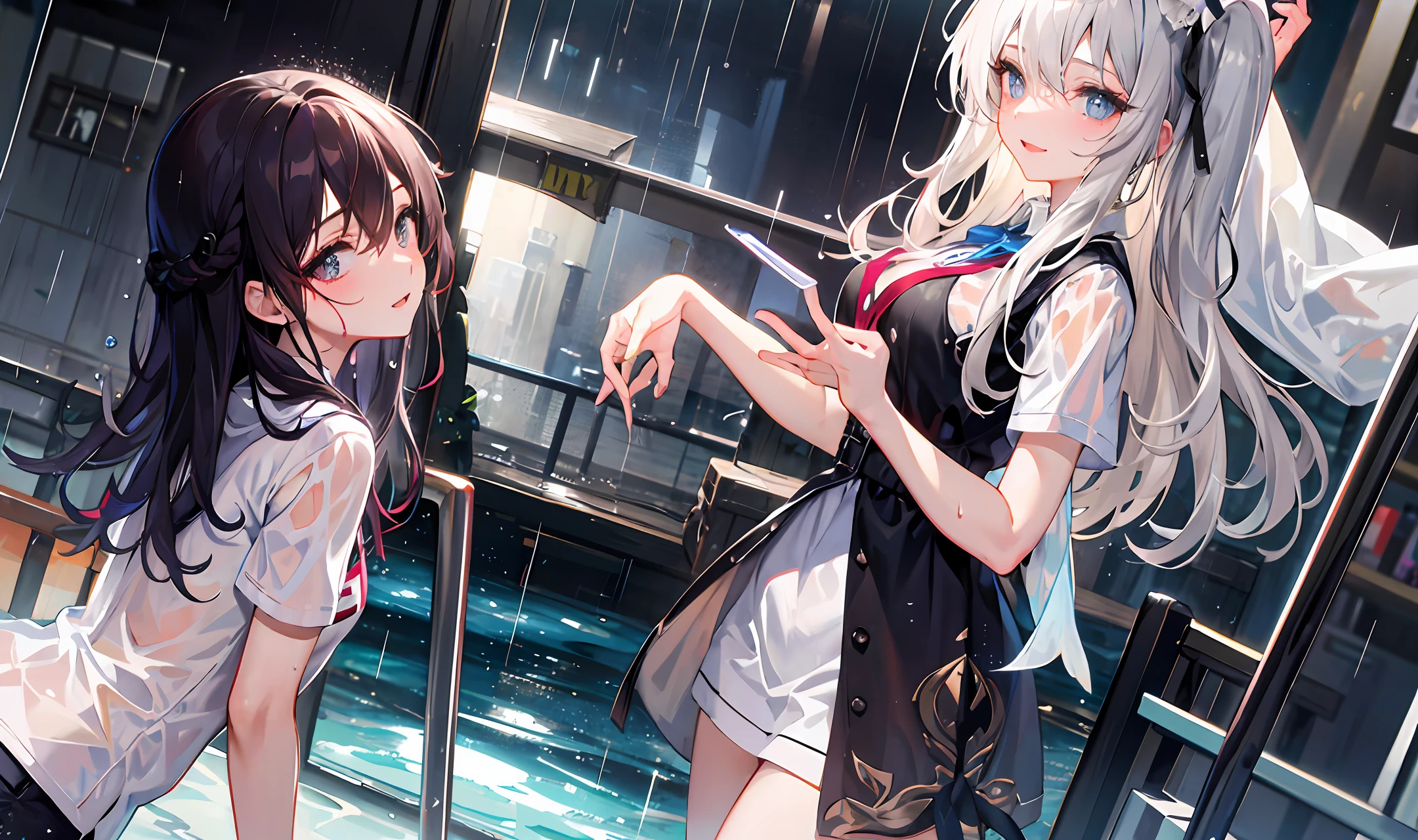 I'm wet in the rain、Beautuful Women