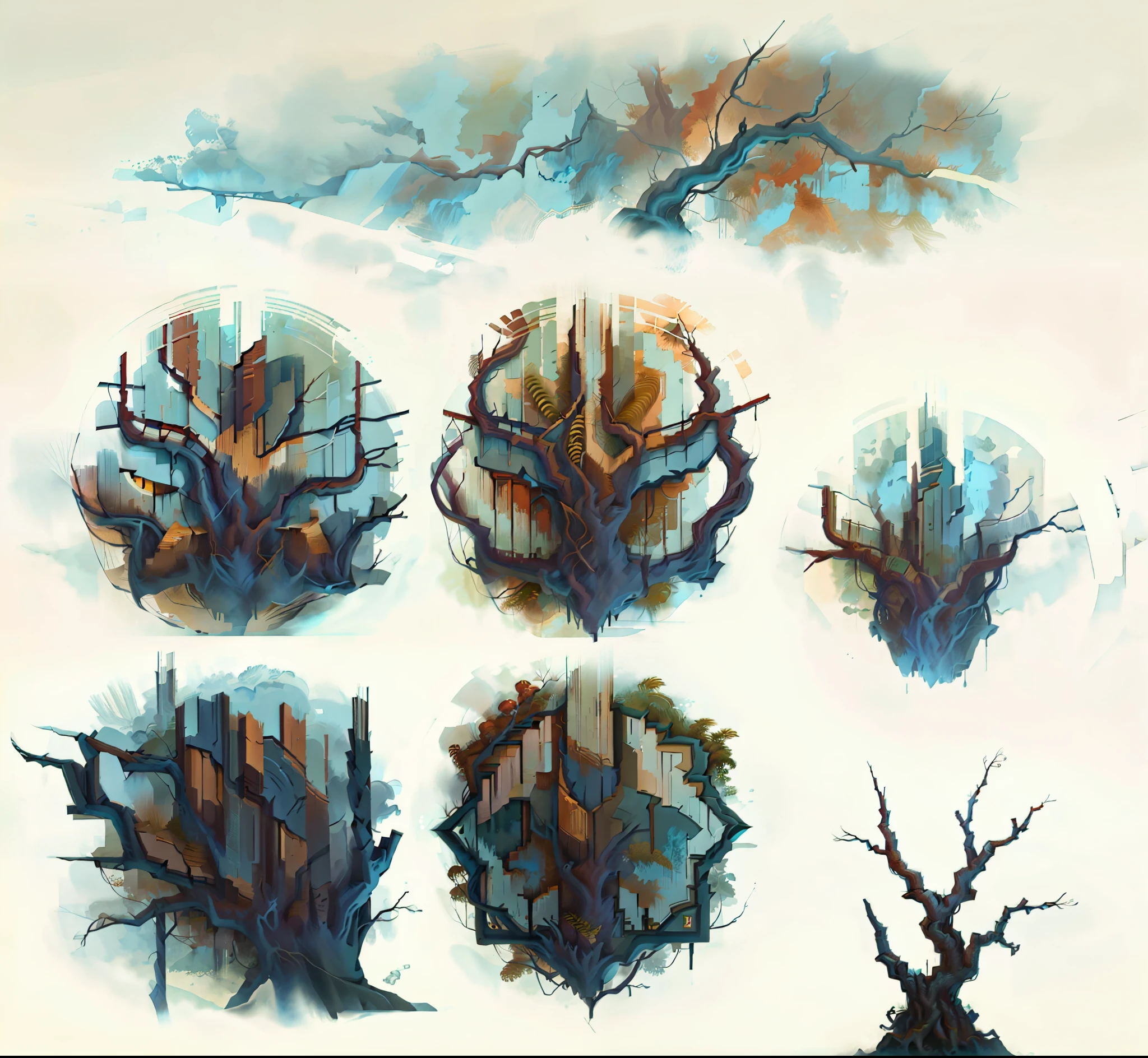 wowtexture of foliage, symmetrical, seamless, hyper detailed, In zaum Elysium landscape style , in RootsBranchesAI style,