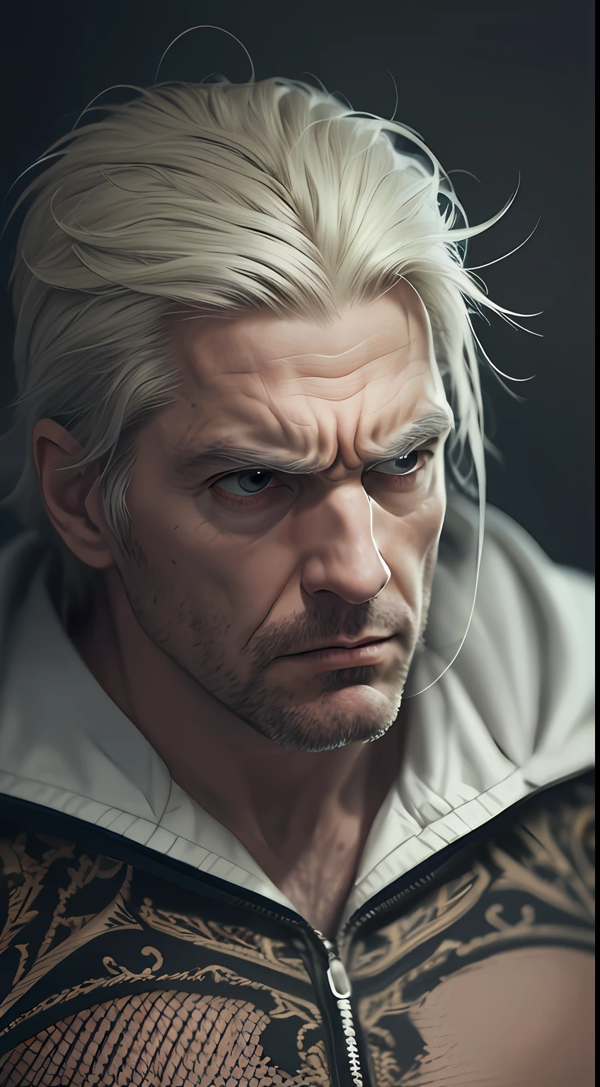 (extremely detailed 8K wallpaper), Average photo of a fearful man, Intricate, With high detail, Dramatic