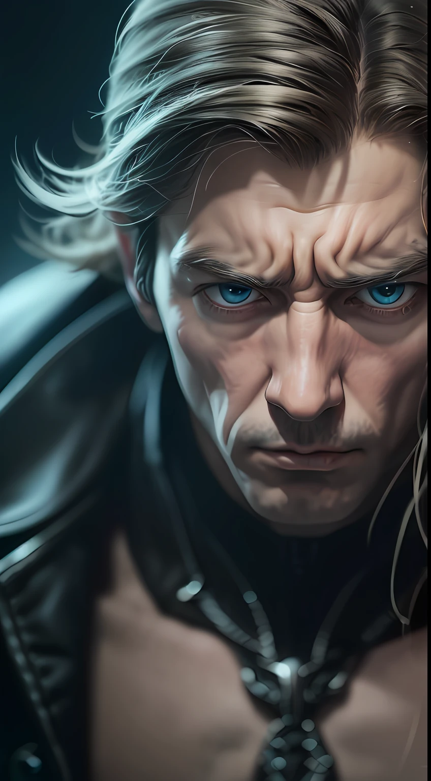 (extremely detailed 8K wallpaper), Average photo of a fearful man, Intricate, With high detail, Dramatic