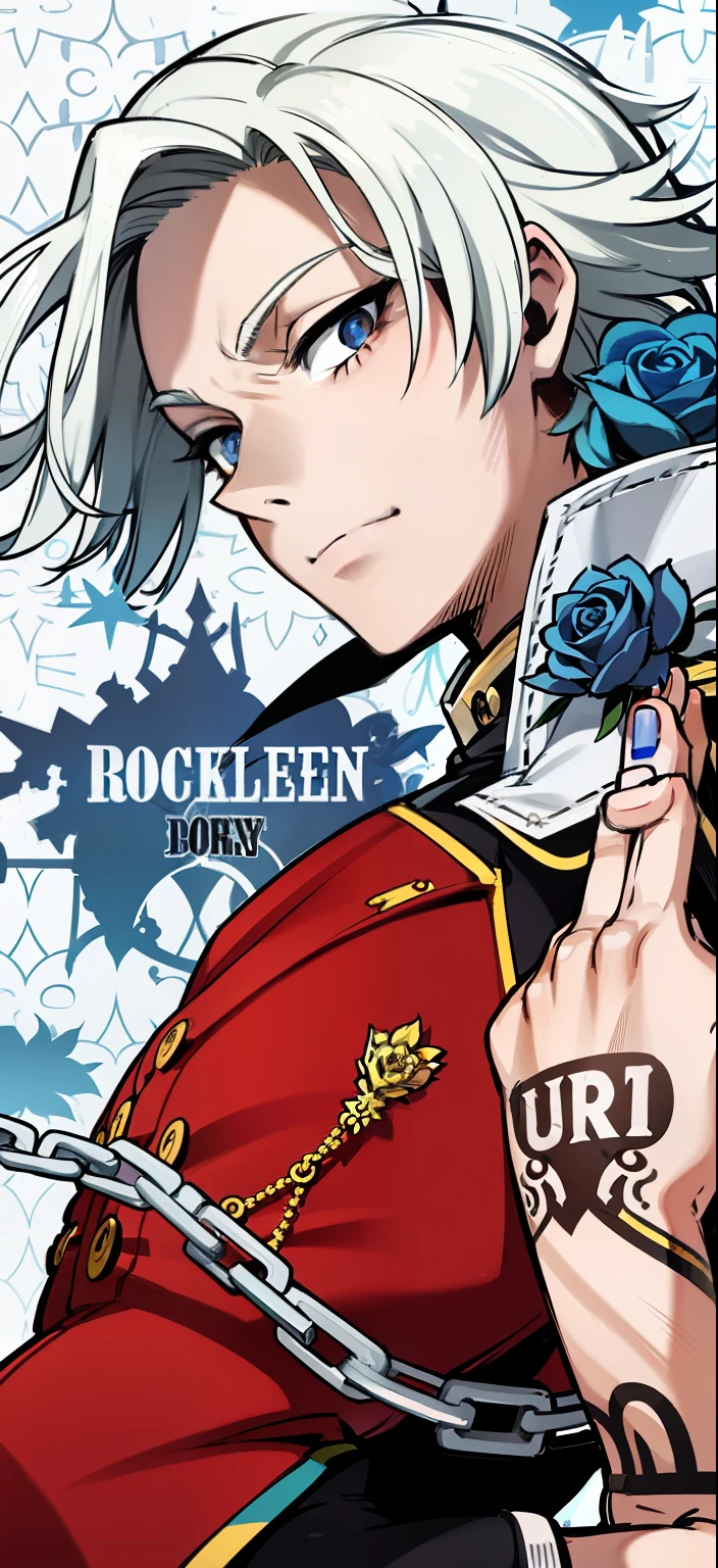 Kaiser is a tall young man with blue eyes and blonde hair. He has a mullet with blue streaks at the end of his hair. Kaiser also has blue rose tattoos on his neck, turning into chain-like intertwined thorny stems down his left arm culminating in a crown with a keyhole on his left hand. He is normally seen wearing his red and black with gold stripes Bastard München #10 uniform with black and gold striped socks and sneakers and a long-sleeved shirt.