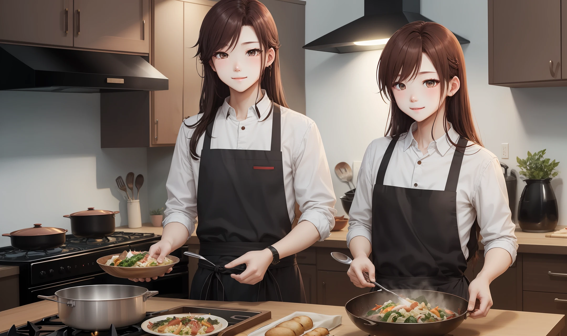 -outward appearance:Slender Big、hair is long and brown。Eye color is red、height about 150 cm。
-personality, personality:cheerful, energetic and gentle personality。
- Hobbies and feats:I like cooking、What I'm good at is。
-relation:A lot of friends with the same last name。 --auto