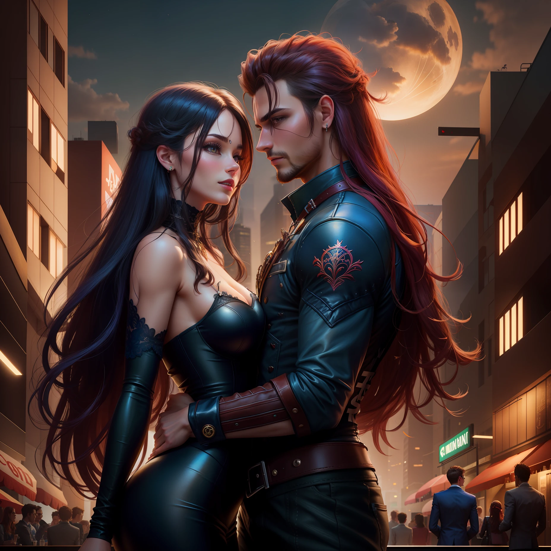 couple in love sexy realistic