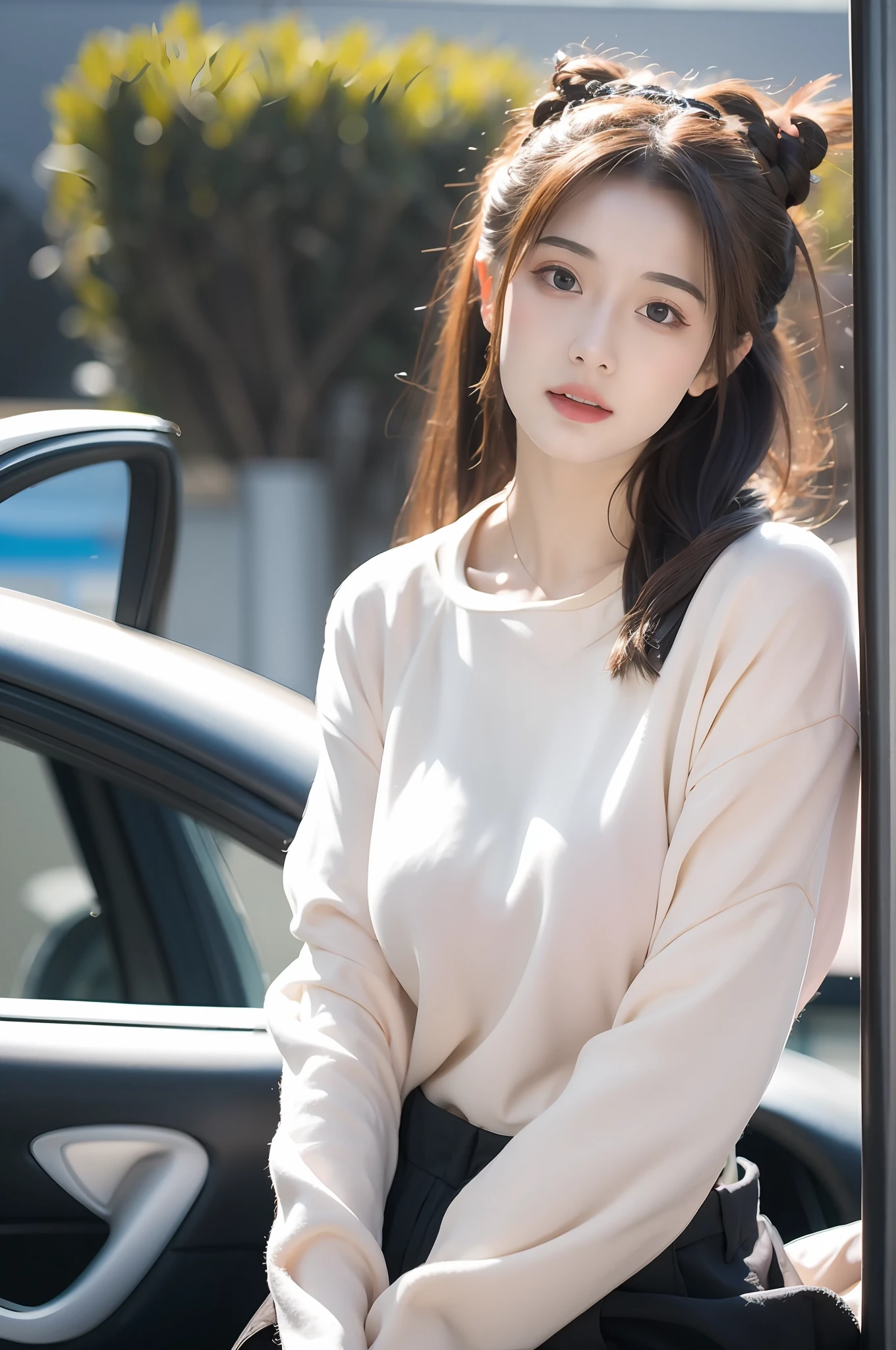 Unbeatable masterpiece, perfect artwork, ((perfect female figure)), short hair, blonde, thin, realism, solo, (realism: 1.4), best quality, ultra high resolution, 1girl, porcelain, kpop ido, full body, (big breasts), (inside pink) (d cup), beautiful, masterpiece, best quality, very detailed face, perfect lighting, solo, plain makeup, best quality, super high resolution, (realistic:1.4), super detailed, masterpiece, 👍 best quality, ulzzang -6500-v1.1