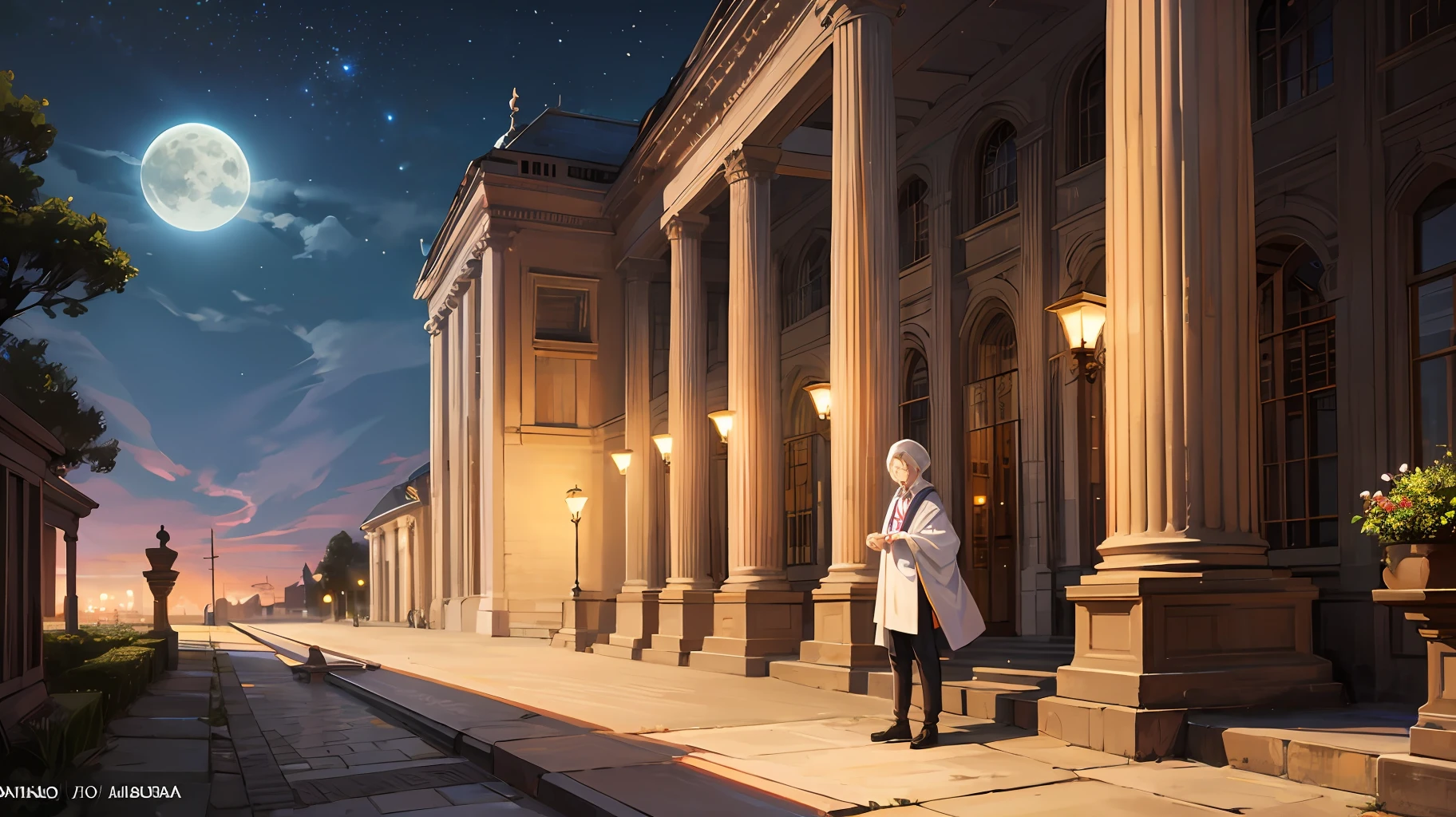 He arrived at the designated place on the night of the full moon to begin the ceremony
