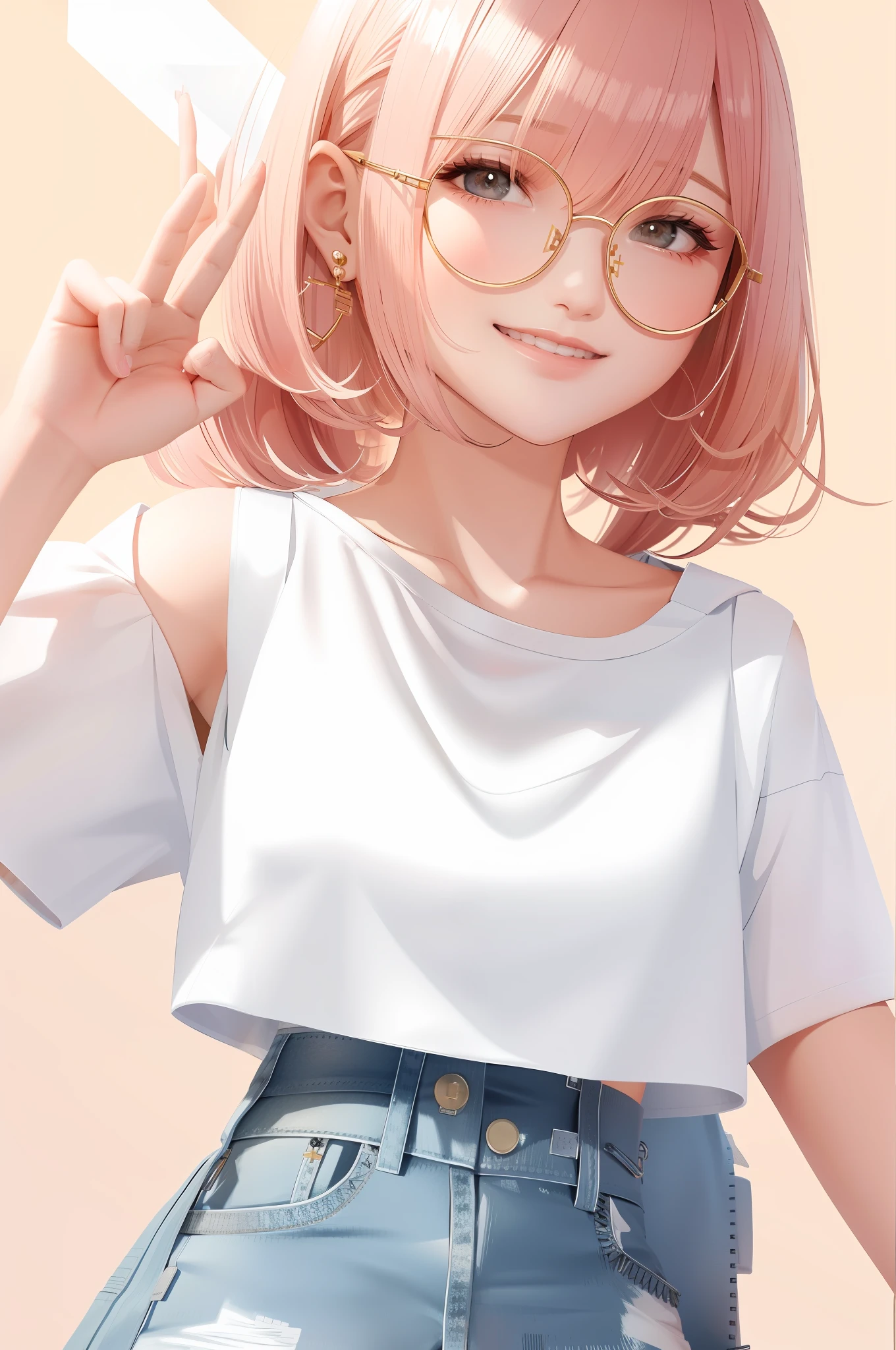 Make a peace sign