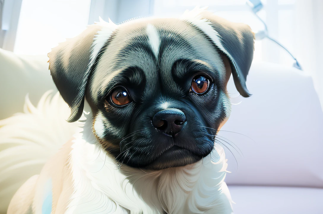 "Generate a cartoon-style caricature of a pet dog. unreal engine, cozy indoor lighting, artstation, detailed, digital painting,cinematic,character design by mark ryden and pixar and hayao miyazaki, unreal 5, daz, hyperrealistic, octane render" --auto