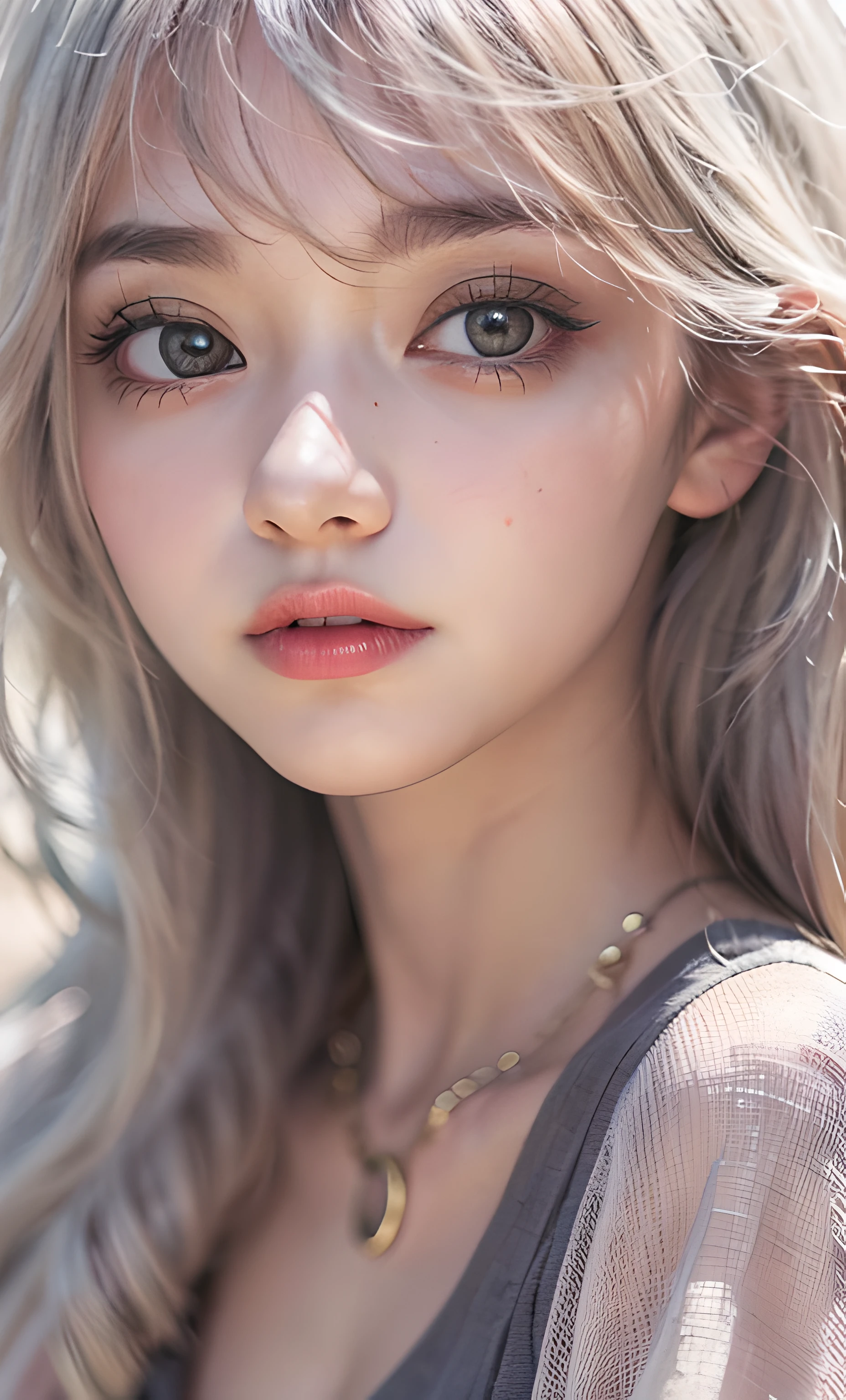 ulzzang-6500-v1.1, (raw photo:1.2), (photorealistic:1.4), beautiful detailed girl, very detailed eyes and face, beautiful detailed eyes, ridiculous, incredibly ridiculous, huge file size, super detailed, high resolution, very detailed, best quality, masterpiece, ((fashion clothing with diverse colors)), illustration, very detailed, CG, unified, 8k wallpaper, amazing, fine detail, masterpiece ,best quality, very detailed CG uniform 8k wallpaper, light on face, movie lighting, 1girl, , long white hair, side splits, (big breasts), (no panties)), (glasses), ((dynamic pose))), ((sexy pose))), (camel toe), (half), (pantyhose)), ((black hip skirt))