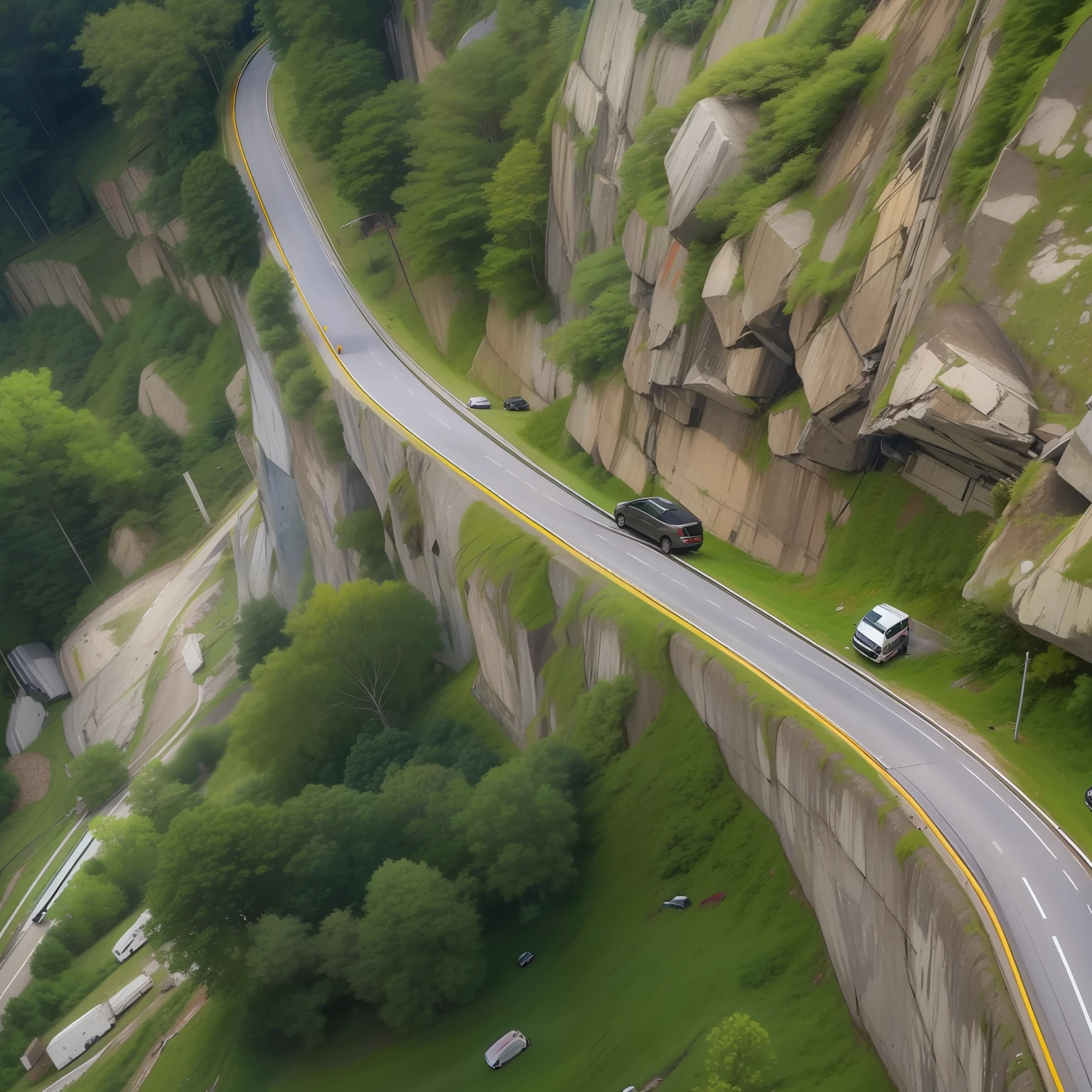 (Scene of the accident)
(mountain road)
(Cliff)