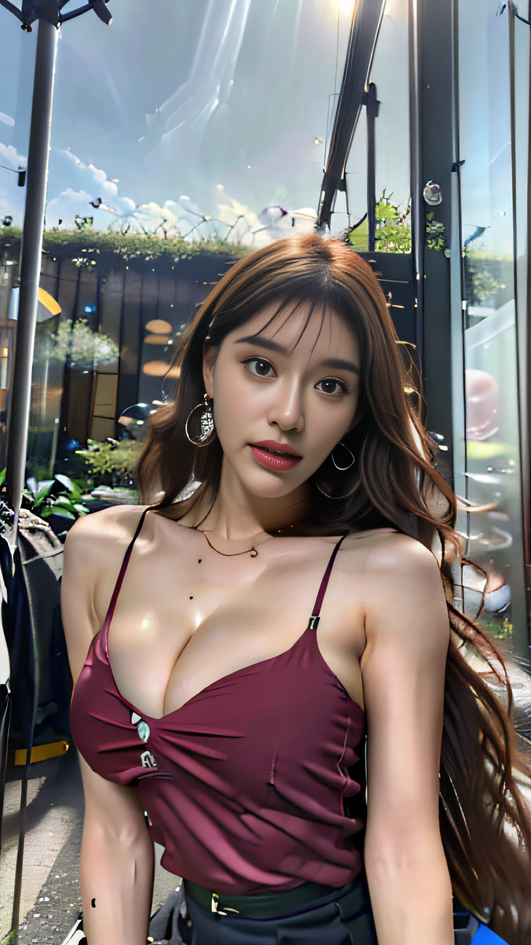 (((Very cute extreme exhibitionism girl walking in beautiful park wearing transparent very small tight blouse))), ((90 year old man in tuxedo behind puts his hand on her waist)), (Huge boobs:1.3), (short wavy hair), ((((No panties, Braless)))), ((cleavage, Exposed breasts, Exposed crotch, Exposed under, exposed lower abdomen, exhibitionism, exposed shaved pubic hair, obscenity)), Abs, Perfect body, hyperdetailed face, Detailed lips, Fine eyes, Double eyelids, (Seductive), (Best Quality, 8K, 32K, masutepiece, nffsw:1.3), ((agitation:1.4)), (Photorealistic:1.4), Raw photo, (perfect body type), (slim:1.3), Dynamic Pose, (((Full-figured :0.9))), Solo, drooping chest, deep-shadows, Unobtrusive, Cold Light 12000K, Beautiful detailed sky, detailed Tokyo street, Highly detailed face and skin texture, Detailed eyes, Realistic eyes, Beautiful detailed eyes, (Realistic skin), 超A high resolution, A hyper-realistic, Highly detailed, (Seductive), ((agitation:1.4)), (((exhibitionism))). (Seductive), (Best Quality, 8K, 32K, masutepiece, nffsw:1.3), ((agitation:1.4)), (Photorealistic:1.4), Raw photo, (perfect body type), (slim:1.3), Dynamic Pose, (((Full-figured :0.9))), Solo, drooping chest, deep-shadows, Unobtrusive, Cold Light 12000K, Beautiful detailed sky, detailed Tokyo street, Highly detailed face and skin texture, Detailed eyes, Realistic eyes, Beautiful detailed eyes, (Realistic skin), 超A high resolution, A hyper-realistic, Highly detailed, (Seductive), ((agitation:1.4)), (((exhibitionism))). (top-quality, masterpiece:1.1), (realisitic, Photorealsitic:1.2), ultra-detailliert, 超A high resolution, physically-based renderingt、(photoRealstic:1.4)、(hyper realisitic:1.8)、(reallistic:1.4)、(Smooth lighting:1.0)、(Improved cinematic lighting quality:0.9)、32K、1girl in、20 years girl、realistic natural daylight、Back lighting、Facial Lights、raytrace、(Softon Light 1.2)、(Image quality improvement:1.8)、(Best image quality real skin:1.8)、finely eye、finerly detailed face、finely eye、(Increased beauty of skin texture:1.8)