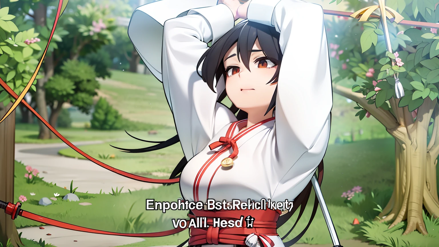 Sagiri is a young woman with long brown hair、I use a very long ribbon to make it a ponytail... Her bangs fell across her face as bangs、Has two very long fronts that fall into her robe. She is quite tall, Because her height is 172 cm. (5 feet 8 inches), Making her one of the tallest female characters in the series. asaemon、She wears standard clothes, This is、It is a white robe with a red lining at the collar.., There is one red band on the left gusset...、Hakama fastened with a red corset (Instead of a red waistcord), Hold the sword over your left hip, Funeral bell tied to a red cloth in the center of her collar, Gauntlet on her left arm, and sandals. When you're ready to achieve your intended goals, Or get into battle, Sagiri took the time to hold down his sleeve with a plow.、Get out of the way.
After taking on the task of destroying one of the tandens in Banco, Sagiri procured shinobi equipment from the Iwagakure shinobi who fell on Jikka、Start wearing a headband, Along with adding another gauntlet and a second sword. She also、Switch to wearing shinobi shoes、Hakama is tucked into the gaiter around the lower leg.
A year later, Sagiri wears a striped robe, Hugging with a dark band, haori, and sandals. She also、There is a casa and a cane.