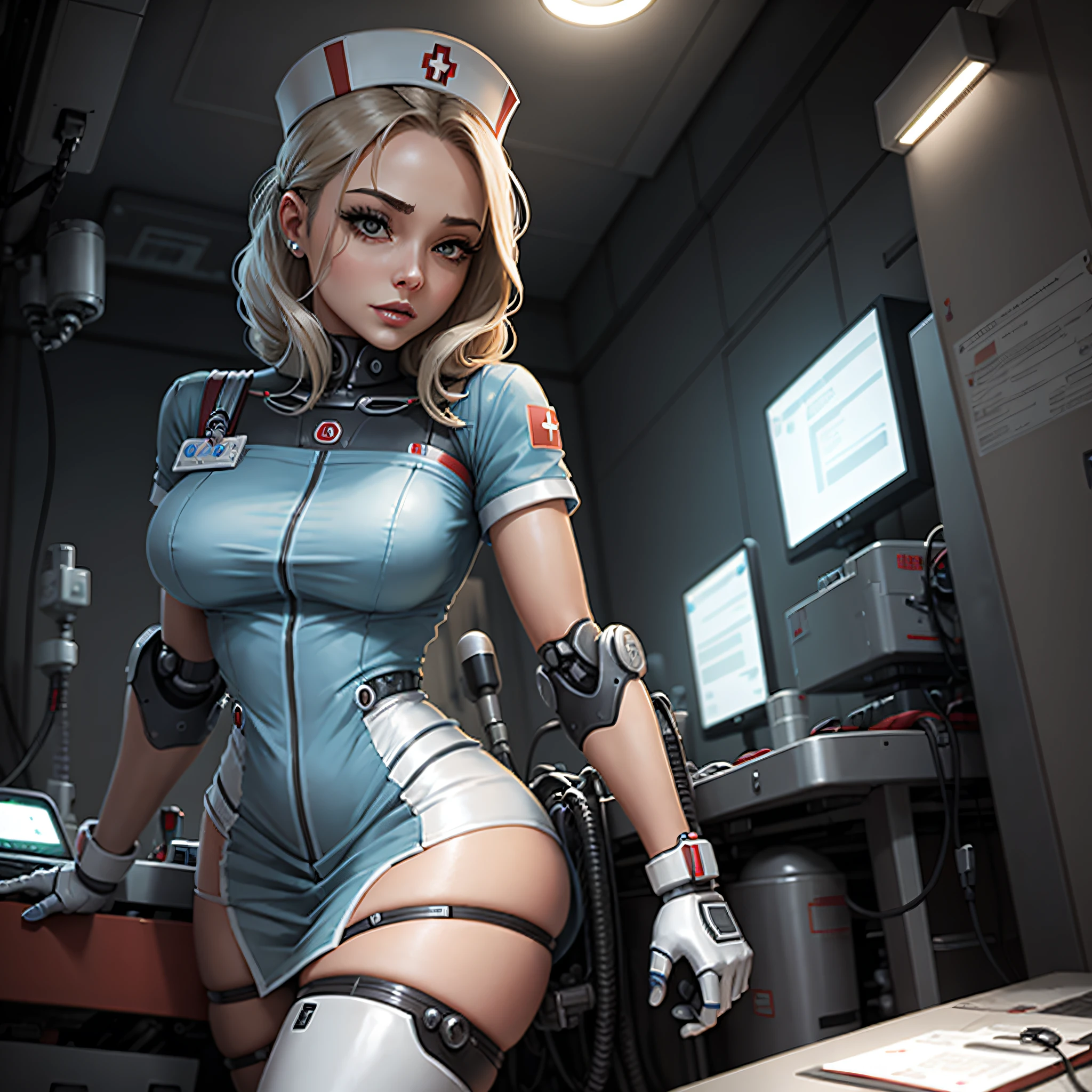 Sexy female robot,nurses,adolable --auto