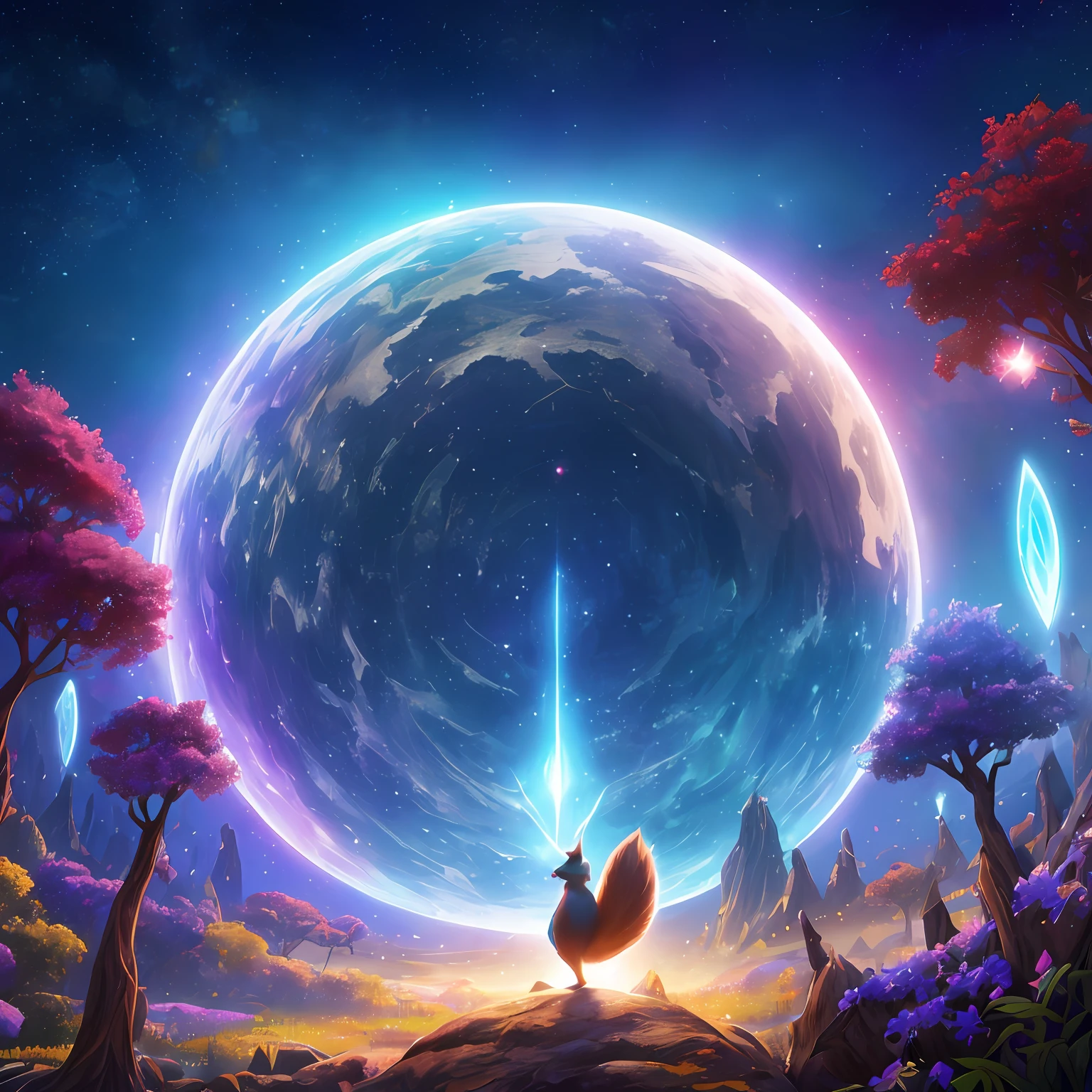 ((Shapeshifter vermelho escuro druida Mage squirrel)), D&D, arts station, fantasia, magic collecting art, cinematic lighthing, centralizado, symmetr, altamente detalhado, pintura digital, arte conceitual, suave, foco nítido, volumeric lighting, Epic composition, 8k, (pelo detalhado), parado no meio de uma (floresta encantada: 1.2), epic fantasy character, arte de fantasia, sombras, Trees destroyed, floresta arruinada, cores escuras, vaga-lumes, contraste, textura, realismo, alto qualidade, grain of film, detalhes insanos, detalhes intrincados, hiperdetalhado, soft Cinematic Light, adobe lightroom, photographic lab, intrincado, altamente detalhado, cores suaves, detalhes insanos, hiperdetalhado, soft Cinematic Light, photographic lab, intrincado, 4K,8K,16K, UHD , highres, (papel de parede 8k), foto de filme, De-Noise, f 5.6, 85mm, amazing photography, dynamic compositing, cinematografic, profundidade de campo rasa, foco nítido, (papel de parede 8k de unidade CG extremamente detalhado), alto detalhe, hdr, fundo ultra realista, detalhado, ((illustration)), (((obra-prima))), ((melhor qualidade)), (alta resolução),fotorrealista,profesional lighting,vibrante, ainda de filme, Realistic proportions, bruto, 35mm ,1/1250s, f/2.8, ISO 400, fotografia, Detalhe dos olhos, contato visual,(lindos olhos de esquilo detalhados),((illustration)),(olhando para o observador), ((night sky)),((fantasia) ), RTX, Raytracing,((glowing particles in the air)),Fogo ao fundo,electric storm,sombra profunda,cores vibrantes,atmosfera sinistra,vivid details,Luz da lua,(Ori and the Blind Forest),(Ori and the will of the fatuous fires), pelo lindo, (lindos olhos de esquilos), (almond-shaped eyes),retrato,lindas patas de esquilo, --auto